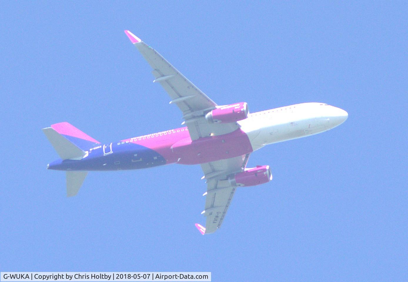 G-WUKA, 2018 Airbus A320-232 C/N 8097, Over Tring Reservoirs, Herts