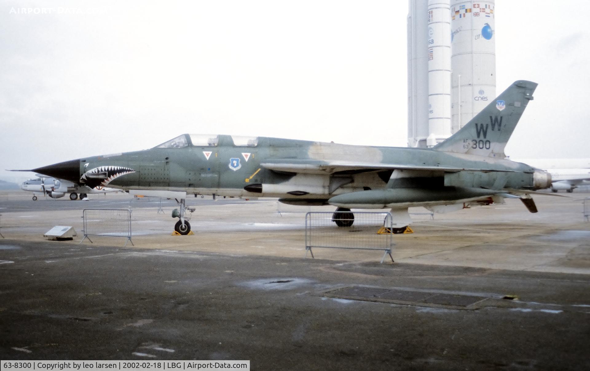 63-8300, 1963 Republic F-105G Thunderchief C/N F077, Musee de`l Air Paris 18.2.2002