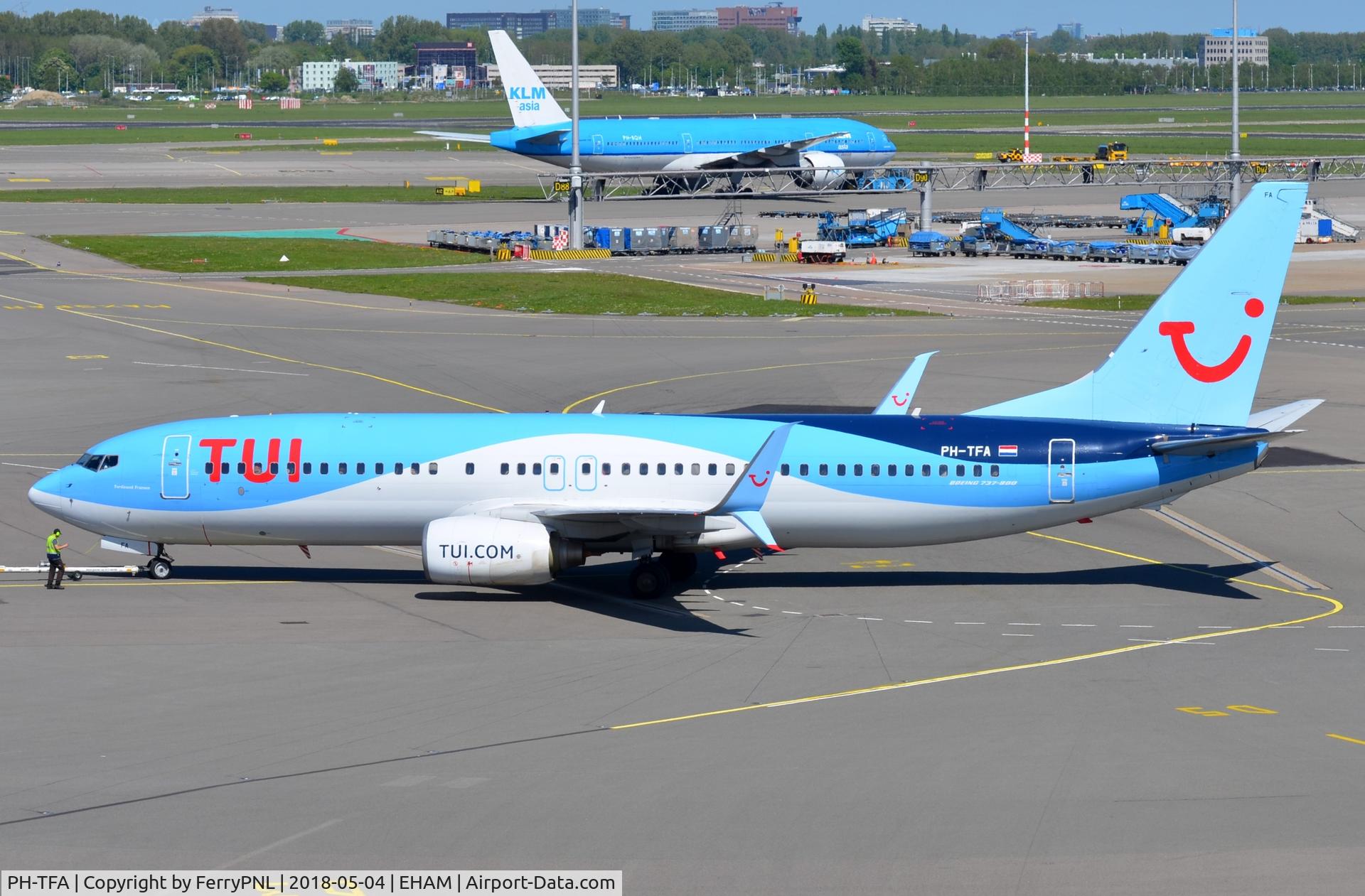 PH-TFA, 2007 Boeing 737-8K5 C/N 35100, TUI B738 pushed back