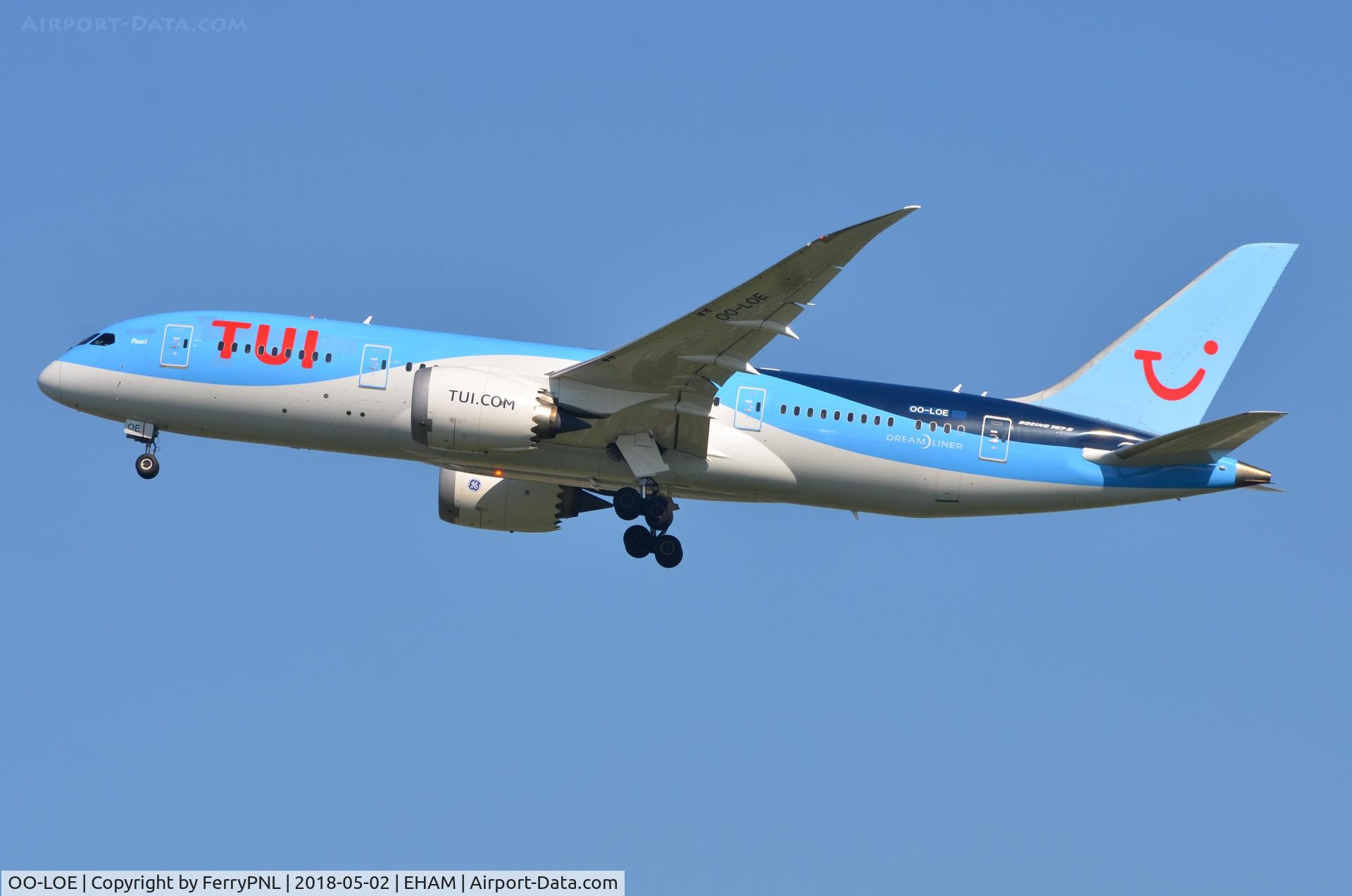 OO-LOE, 2015 Boeing 787-8 Dreamliner C/N 36426, TUI (Belgium) B788 operating out of AMS.