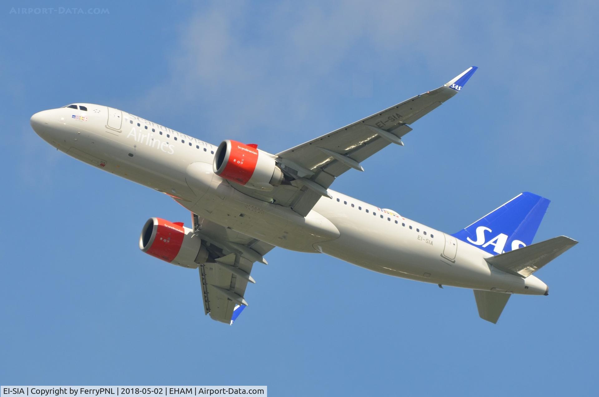 EI-SIA, 2017 Airbus A320-251N C/N 7897, SAS A320N taking-off.