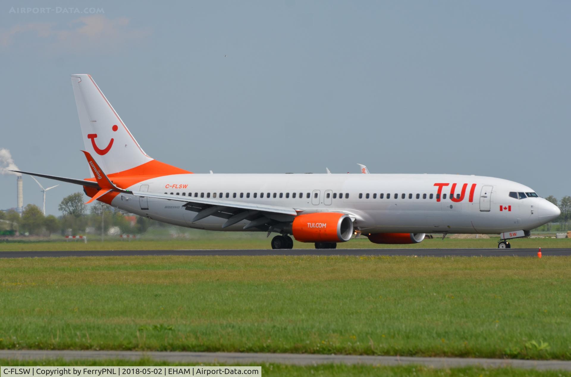 C-FLSW, 2008 Boeing 737-8HX C/N 36552, TUI B738 operated by Sunwing