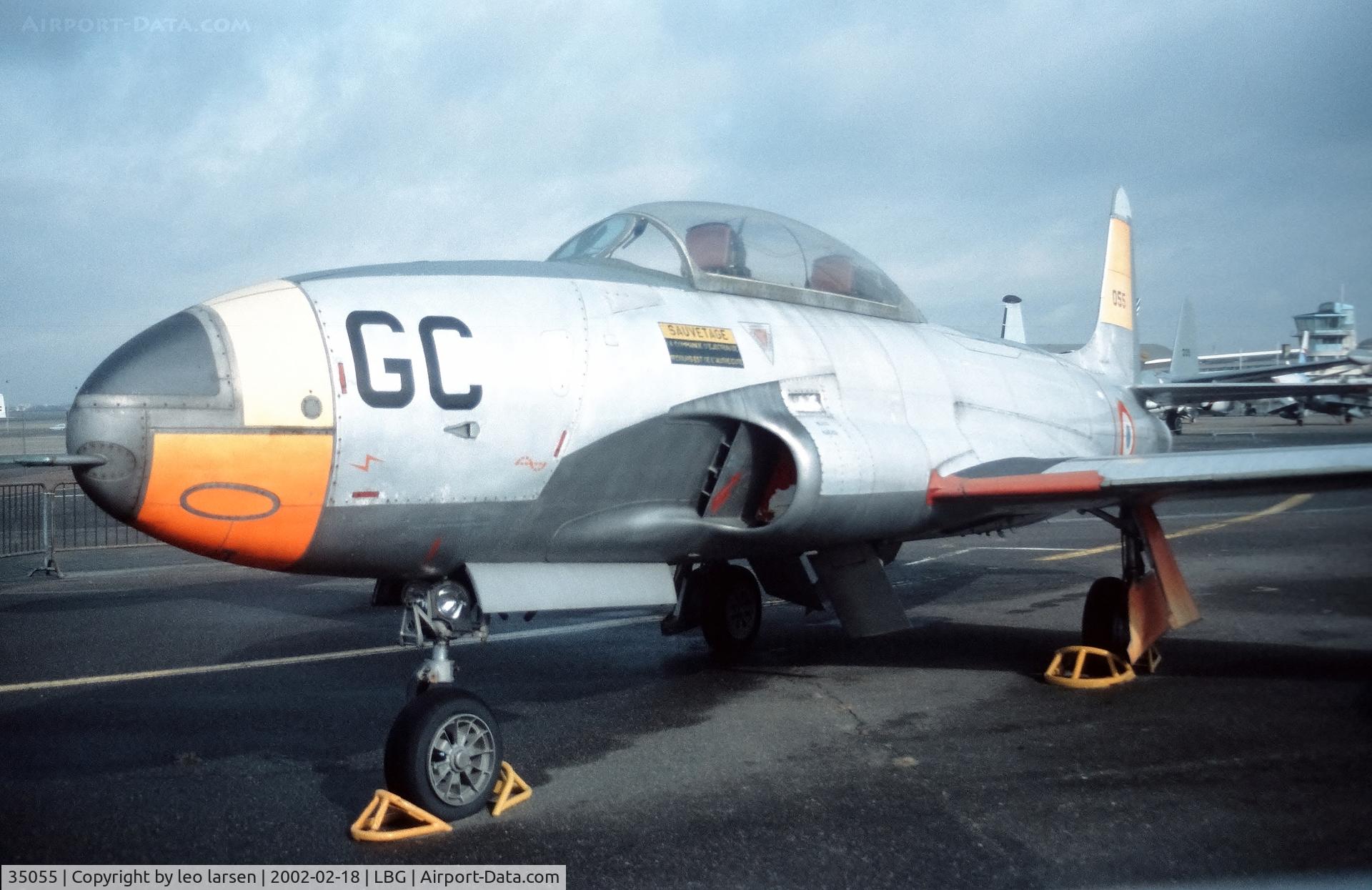 35055, Lockheed T-33A Shooting Star C/N 580-8394, Musee de l Air Paris LBG 18.2.2002