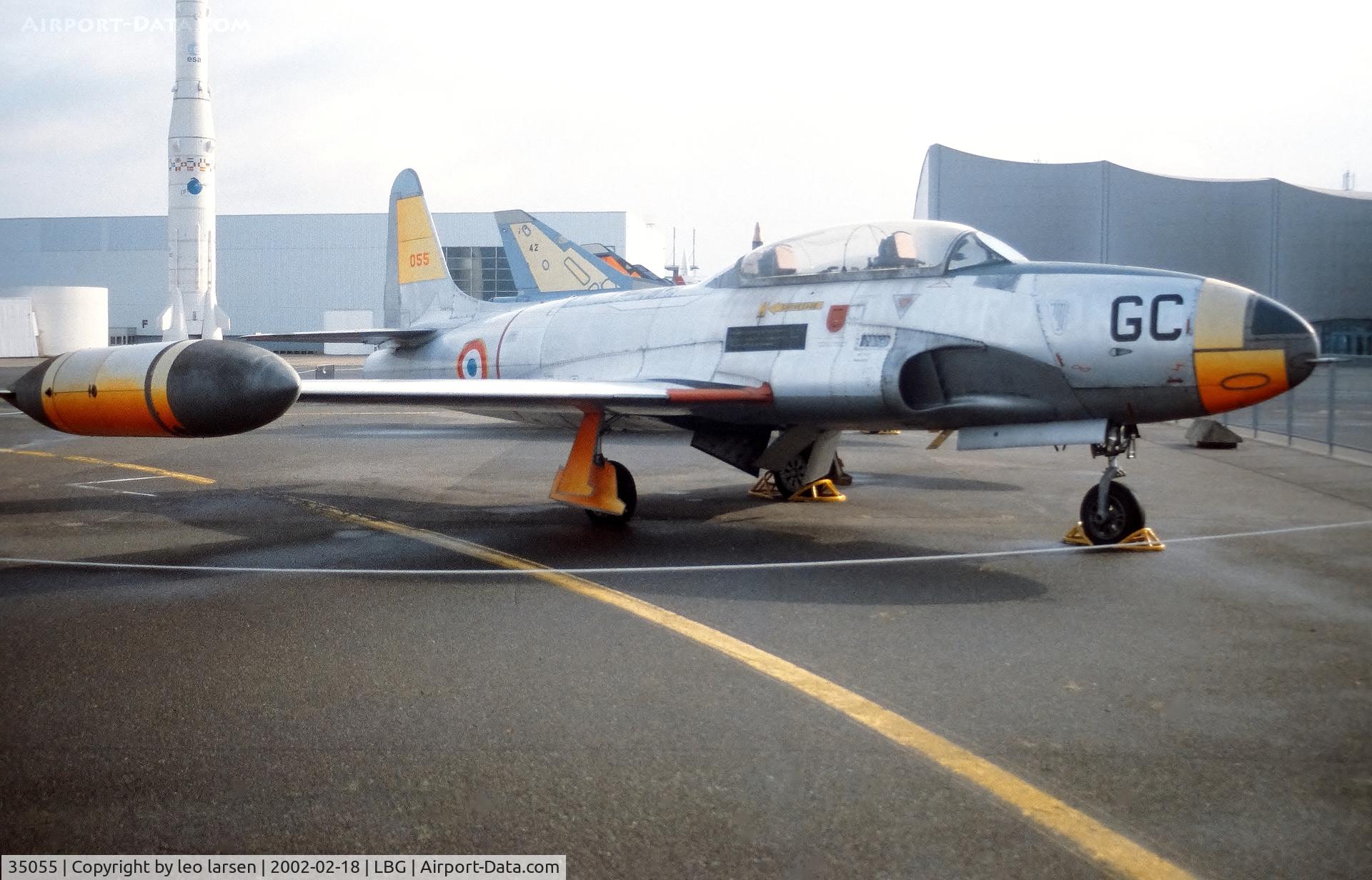 35055, Lockheed T-33A Shooting Star C/N 580-8394, Musee de l Air Paris LBG 18.02.2002