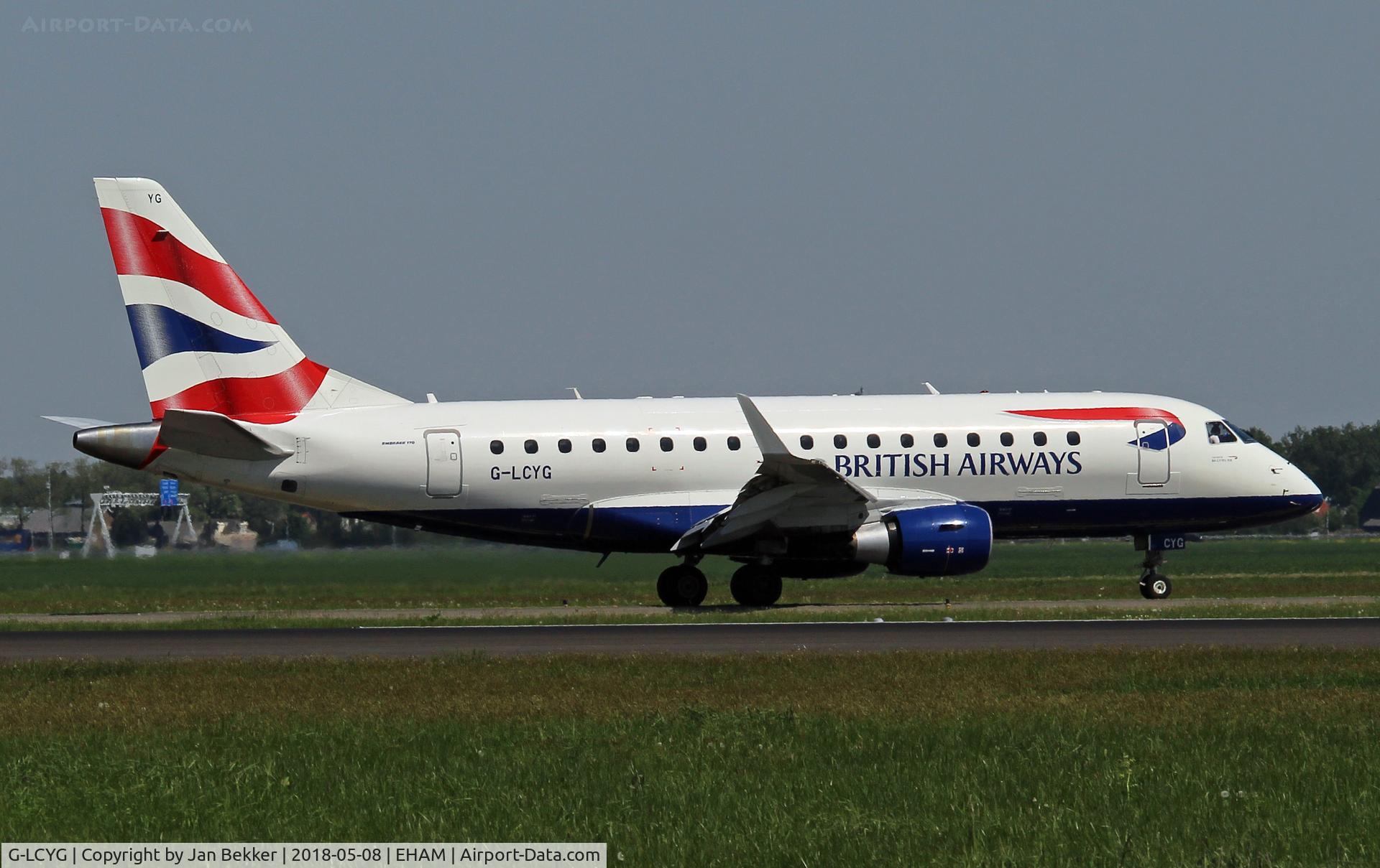 G-LCYG, 2009 Embraer 170STD (ERJ-170-100STD) C/N 17000300, Schiphol Amsterdam