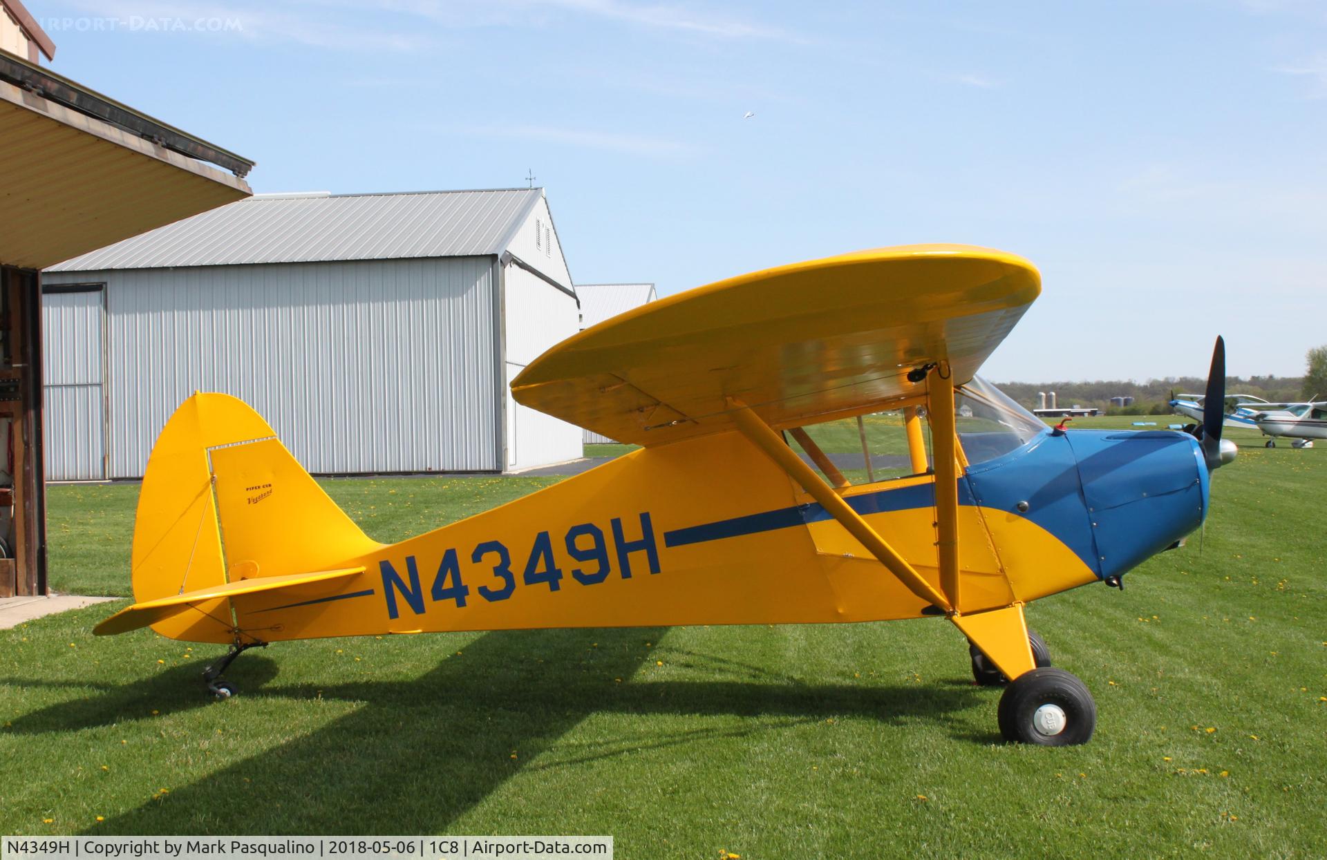 N4349H, 1948 Piper PA-15 Vagabond C/N 15-134, Piper PA-15