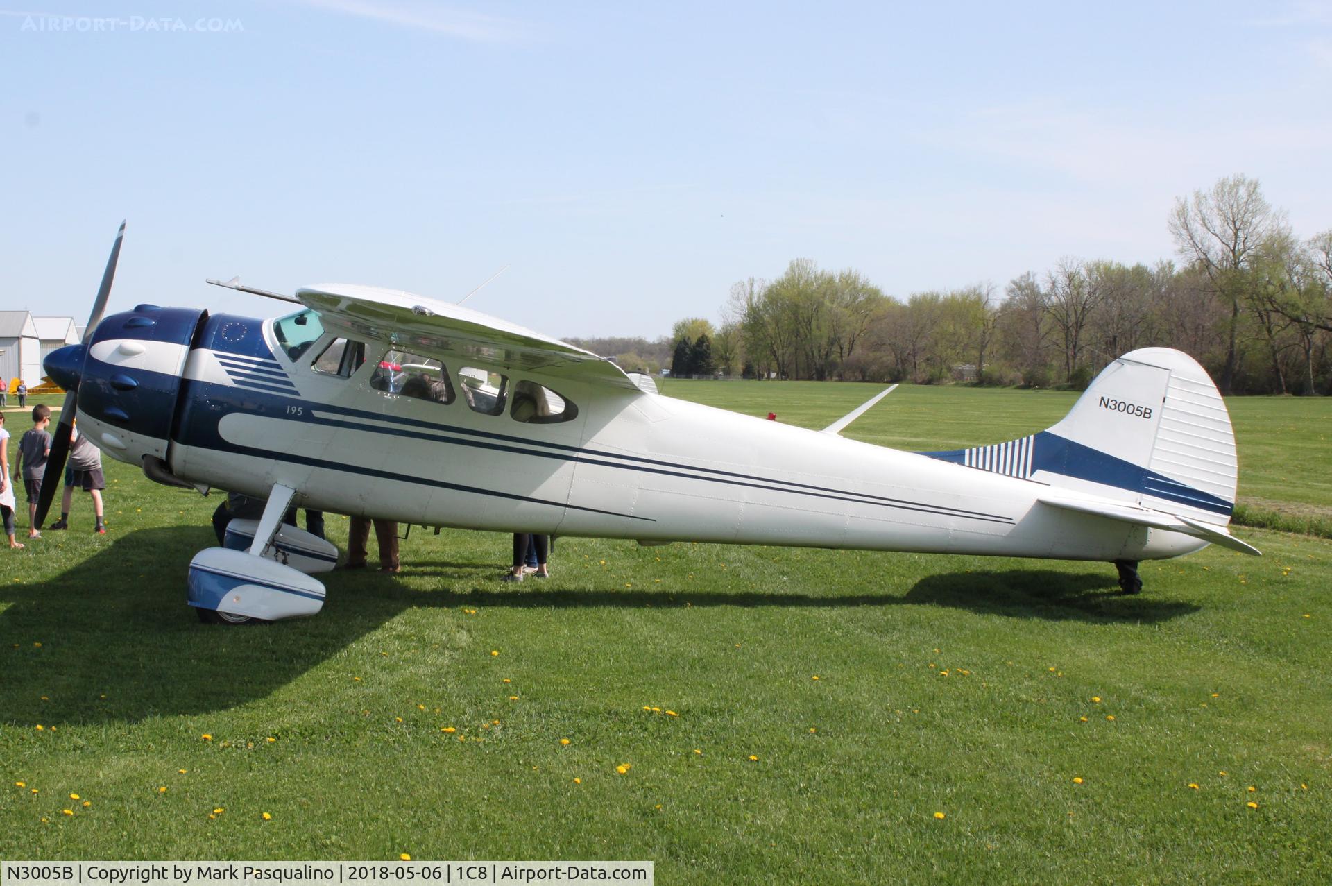 N3005B, 1952 Cessna 195B Businessliner C/N 7888, Cessna 195B