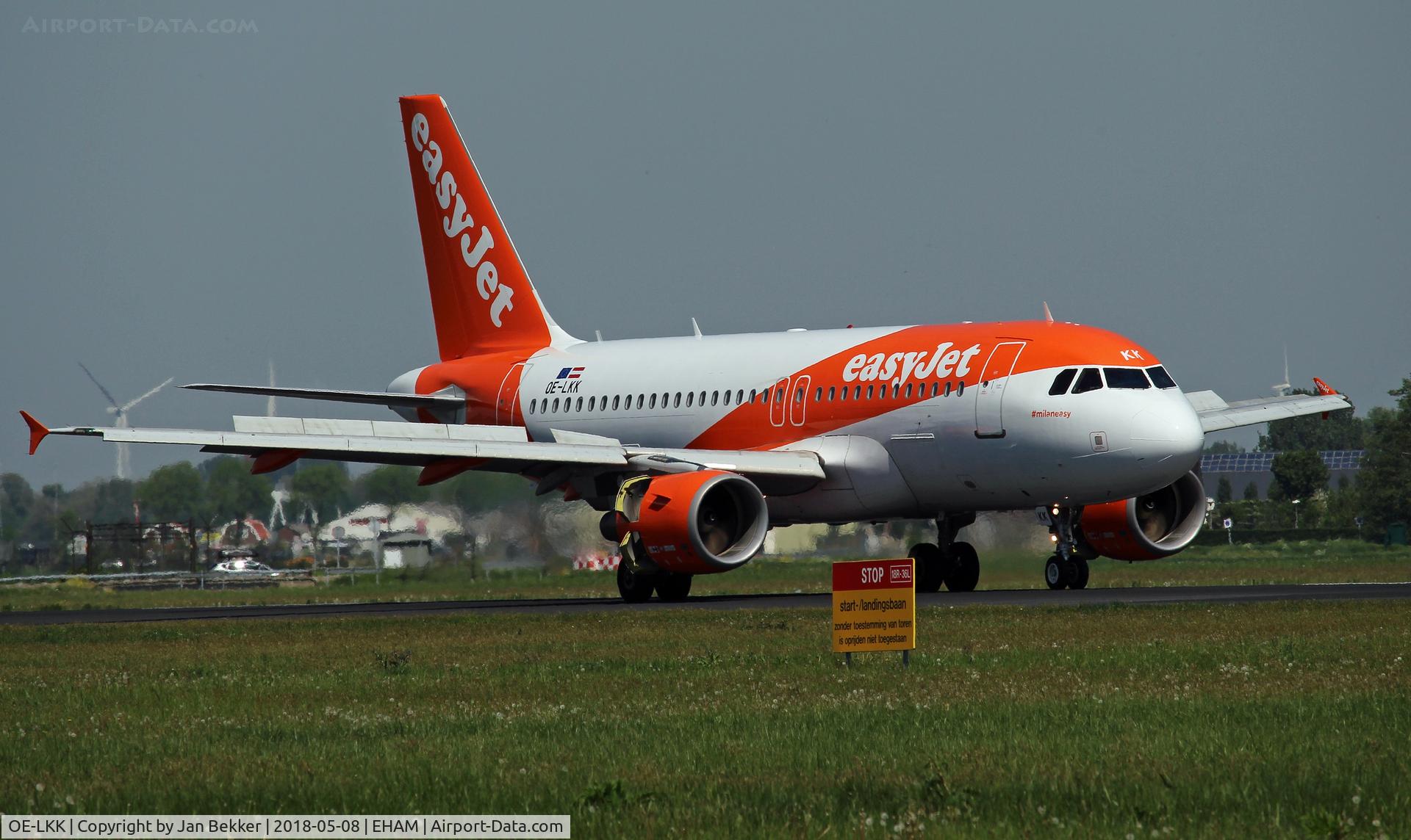 OE-LKK, 2008 Airbus A319-111 C/N 3426, Schiphol Amsterdam