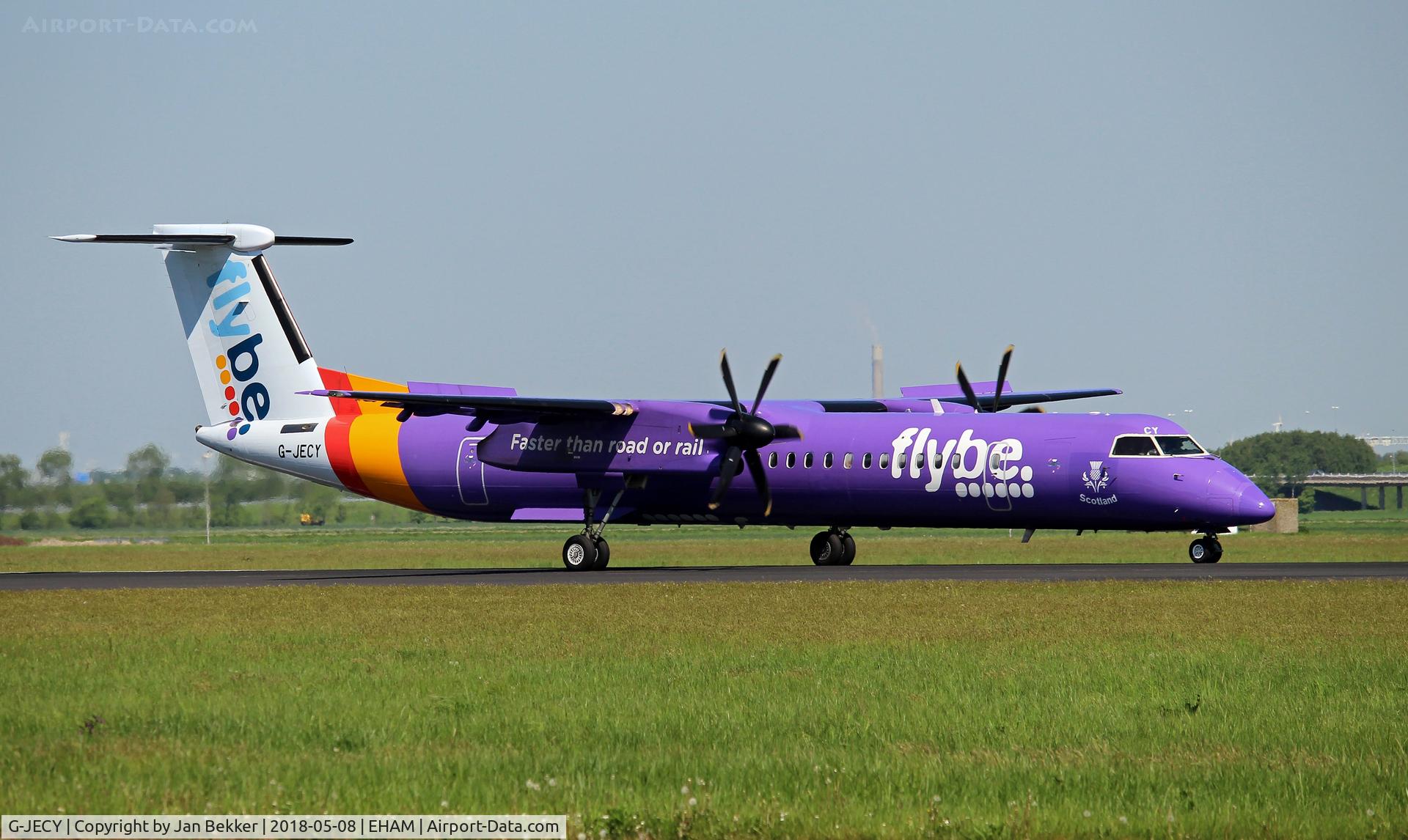 G-JECY, 2007 De Havilland Canada DHC-8-402Q Dash 8 C/N 4157, Schiphol Amsterdam