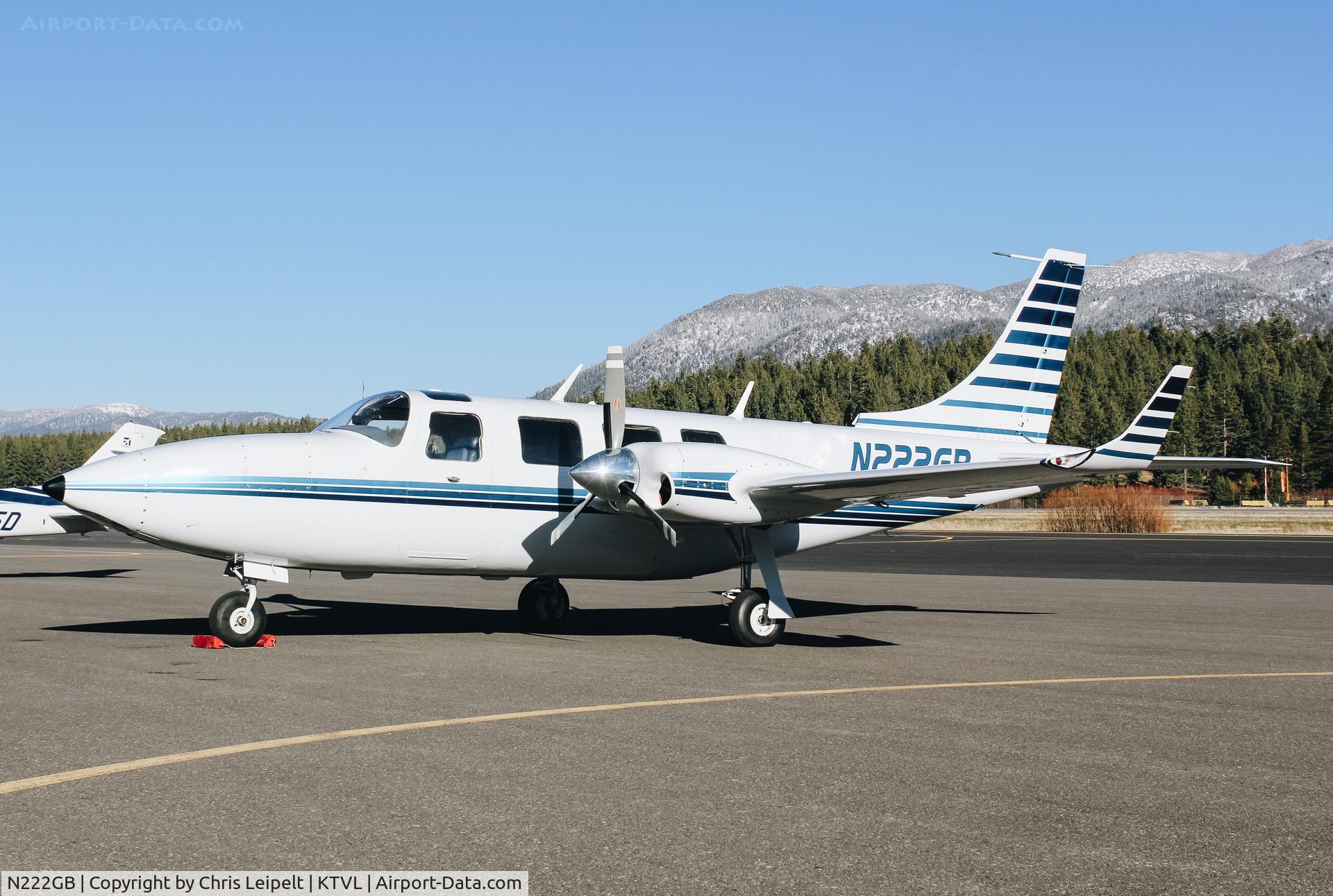 N222GB, 1975 Smith Aerostar 601P C/N 61P-0255-047, 1975 Smith Aerostar 601P visiting from Rocklin, CA at South Lake Tahoe Airport, CA.