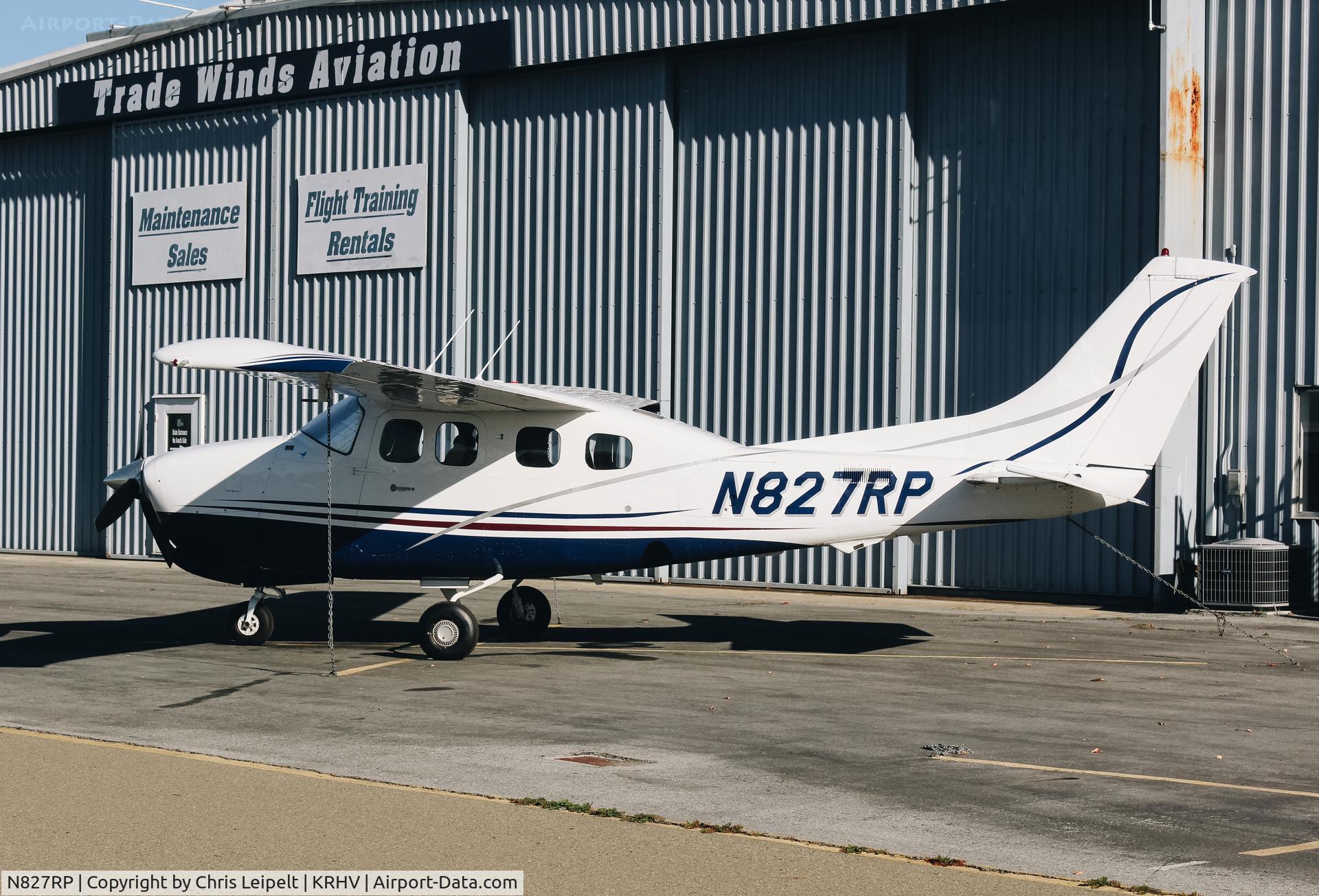 N827RP, 1980 Cessna P210N Pressurised Centurion C/N P21000541, 1980 Cessna P210N visiting for light maintenance at Reid Hillview Airport, San Jose, CA.