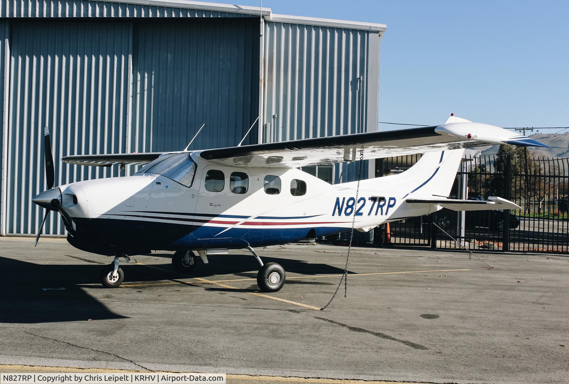 N827RP, 1980 Cessna P210N Pressurised Centurion C/N P21000541, 1980 Cessna P210N visiting from nearby Petaluma for light maintenance at Reid Hillview Airport, San Jose, CA.