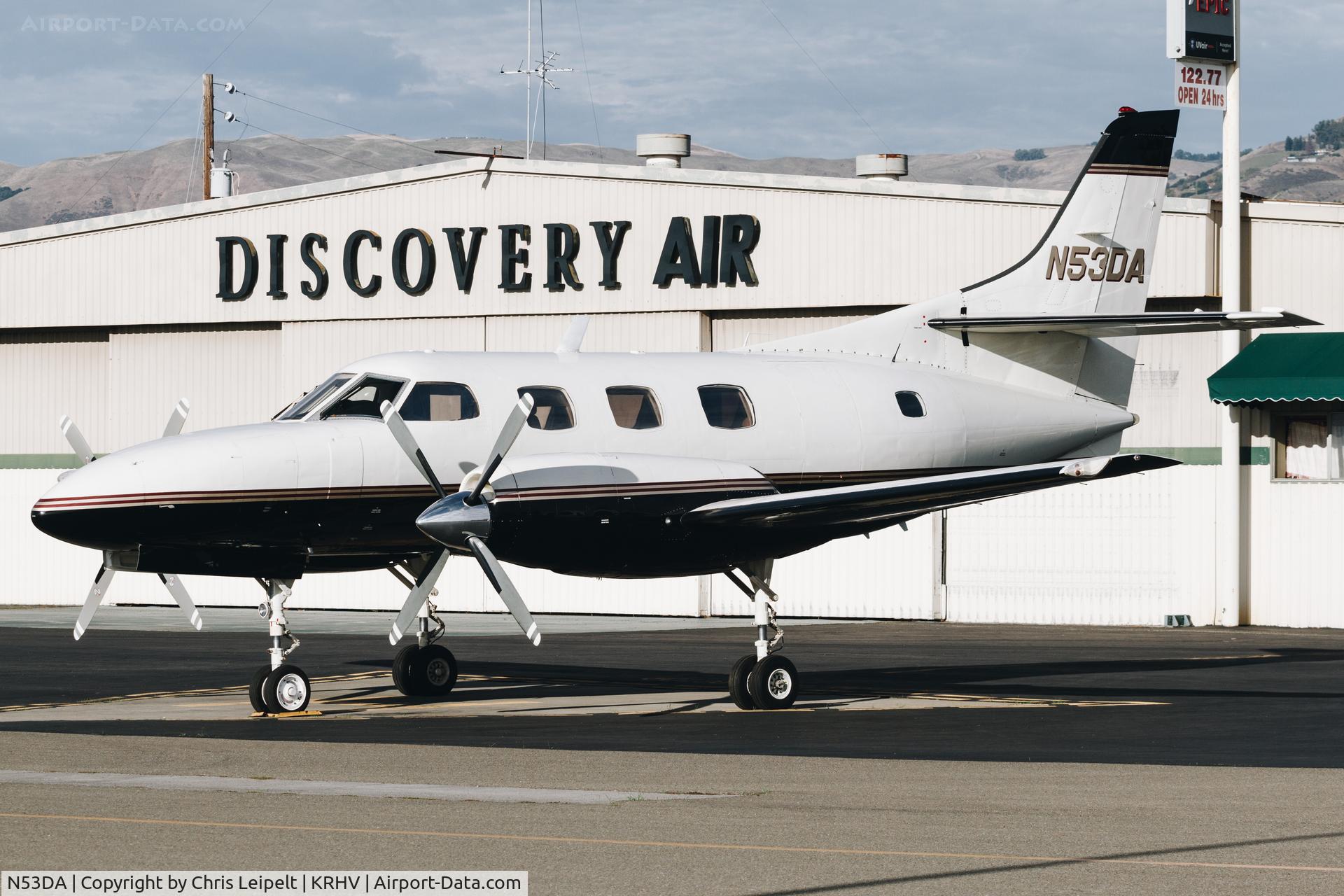 N53DA, 1981 Swearingen SA227-TT Merlin IIIC C/N TT-438, Very rare 1981 Merlin IIIC visiting on the ramp at Reid Hillview Airport, San Jose, CA.