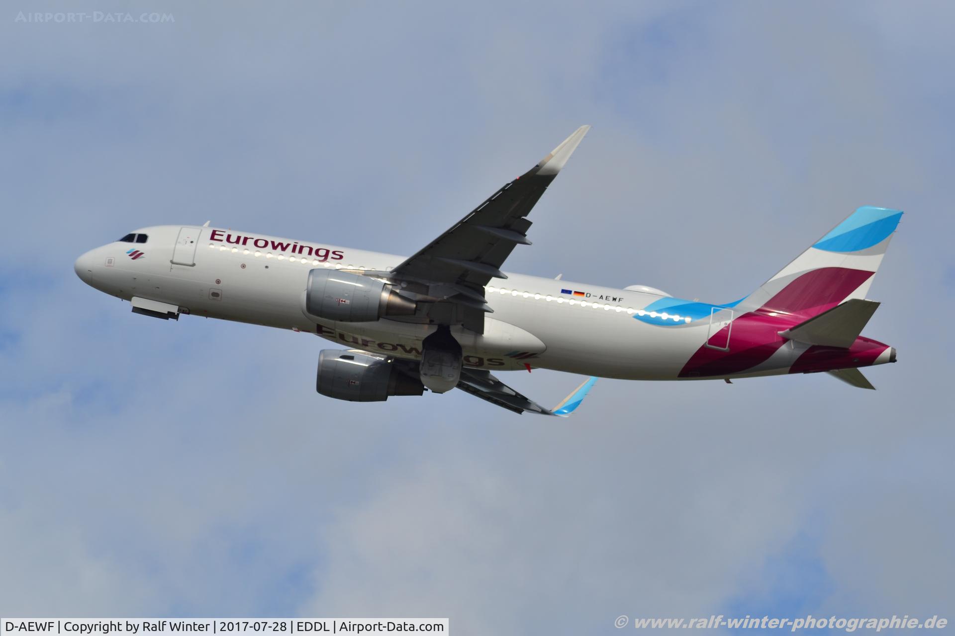 D-AEWF, 2016 Airbus A320-214 C/N 7087, Airbus A320-214 - EW EWG Eurowings - 7087 - D-AEWF - 28.07.2017 - DUS