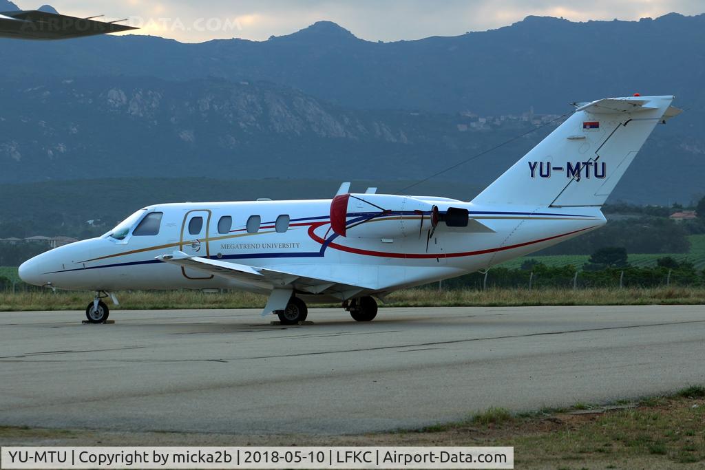 YU-MTU, 1998 Cessna 525 CitationJet CJ1 C/N 525-0295, Parked