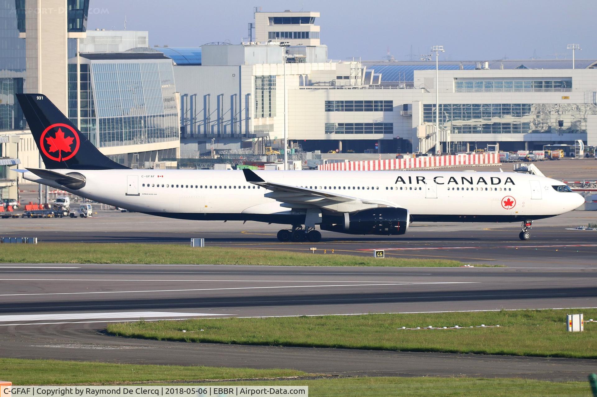 C-GFAF, 1999 Airbus A330-343 C/N 0277, At Brussels.