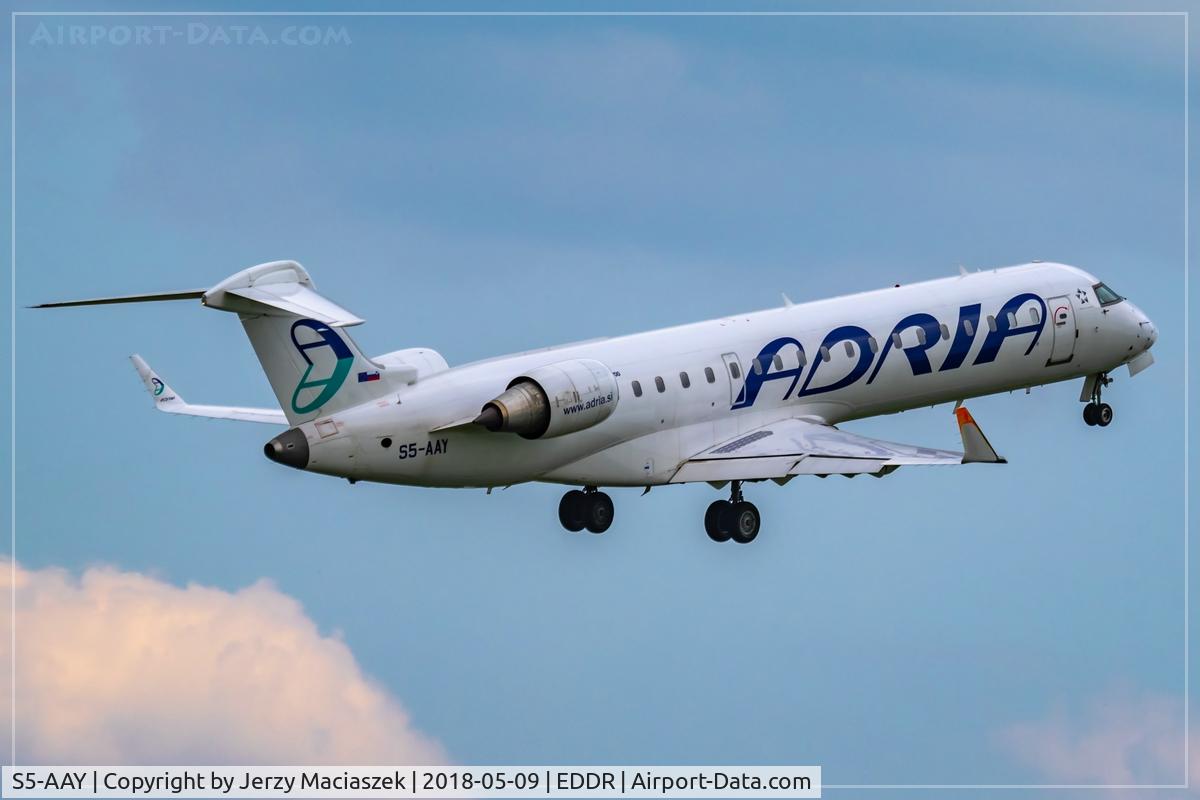 S5-AAY, 2003 Bombardier CRJ-701ER (CL-600-2C10) Regional Jet C/N 10080, Bombardier CRJ-701ER