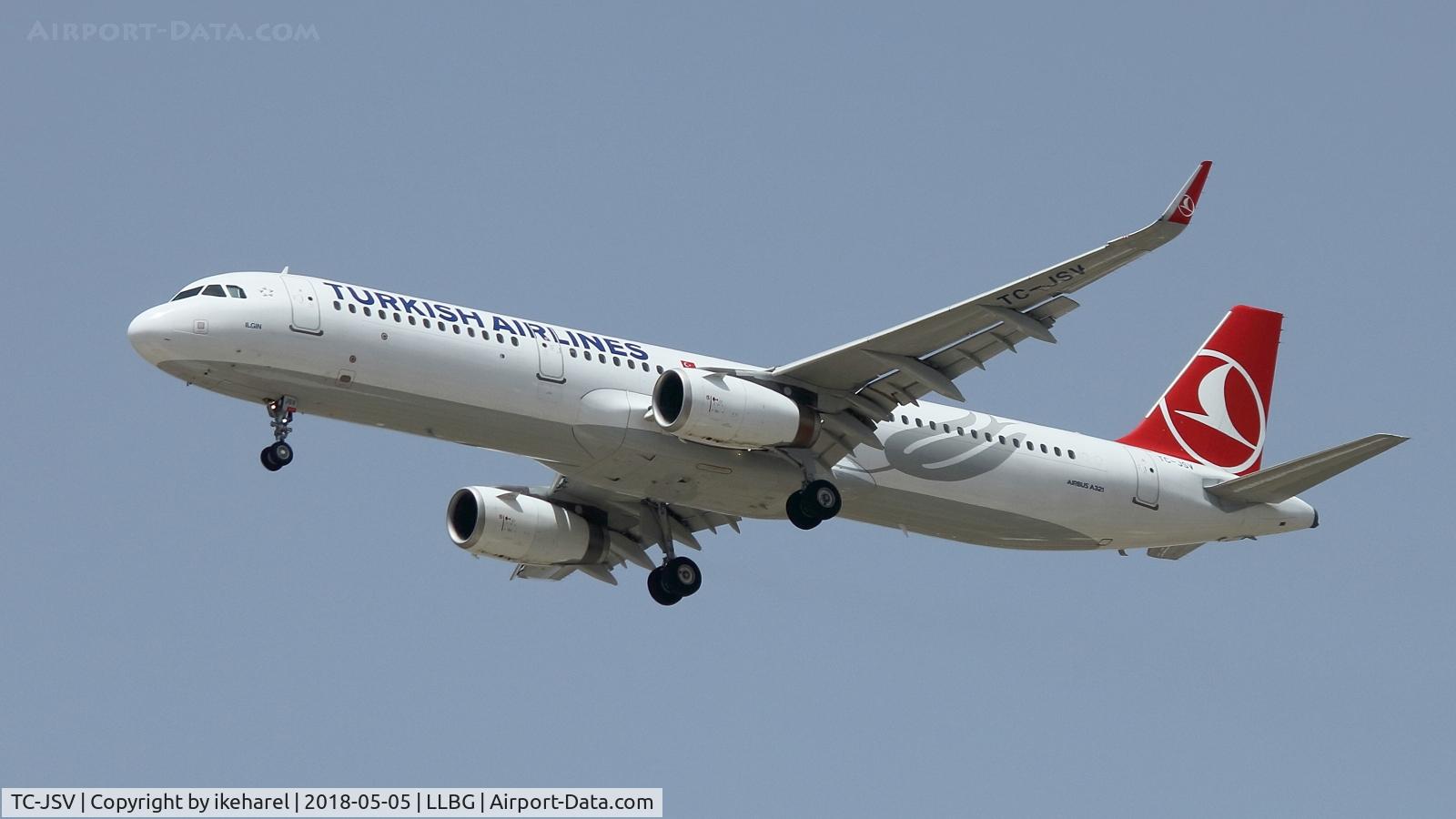 TC-JSV, 2015 Airbus A321-231 C/N 6751, Flight from Istanbul, Turkey.