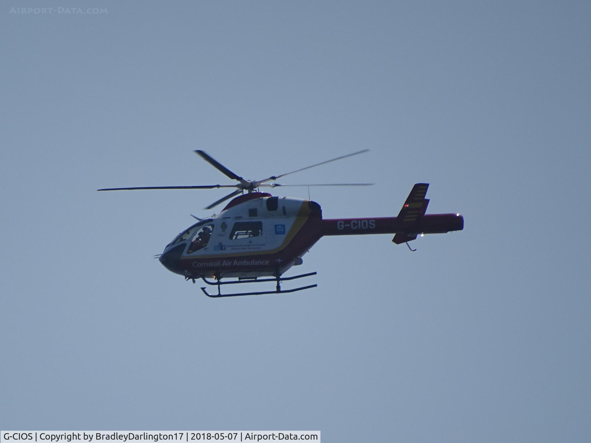 G-CIOS, 2002 MD Helicopters MD-900 Explorer C/N 900-00103, Plymouth hoe for a rescue