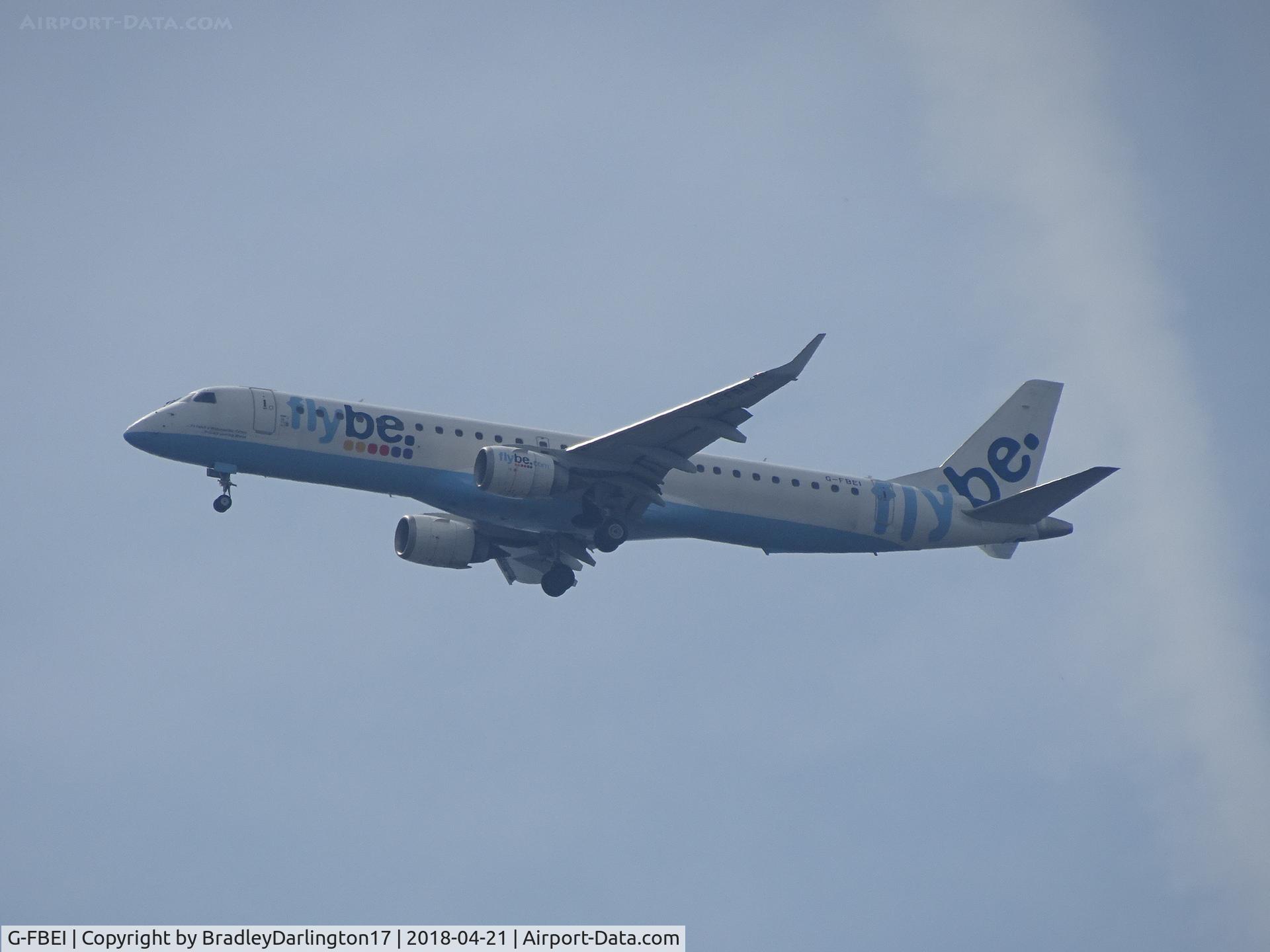 G-FBEI, 2007 Embraer 195LR (ERJ-190-200LR) C/N 19000143, G-FBEI Exeter Airport
