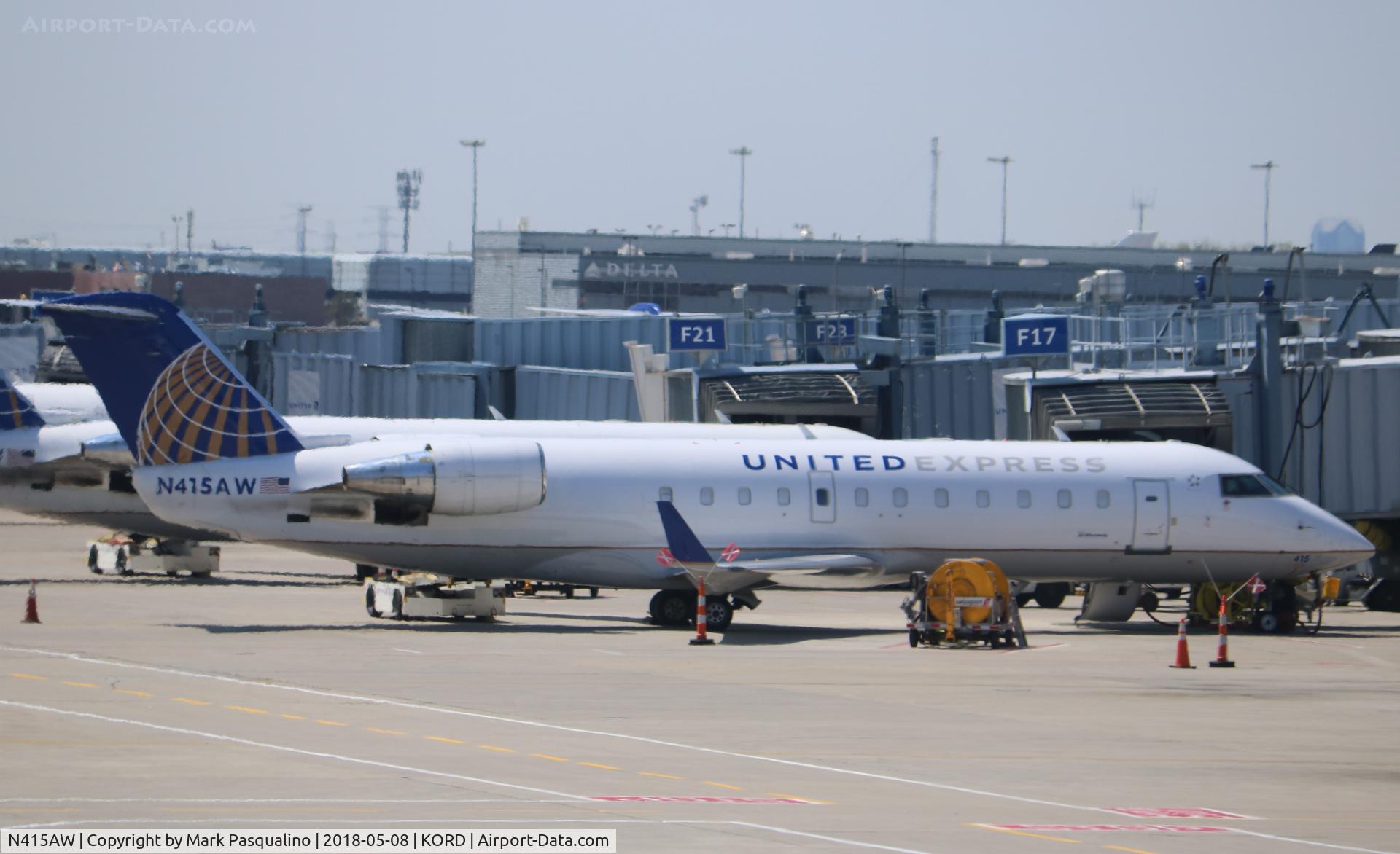 N415AW, 2001 Bombardier CRJ-200LR (CL-600-2B19) C/N 7593, CL-600-2B19