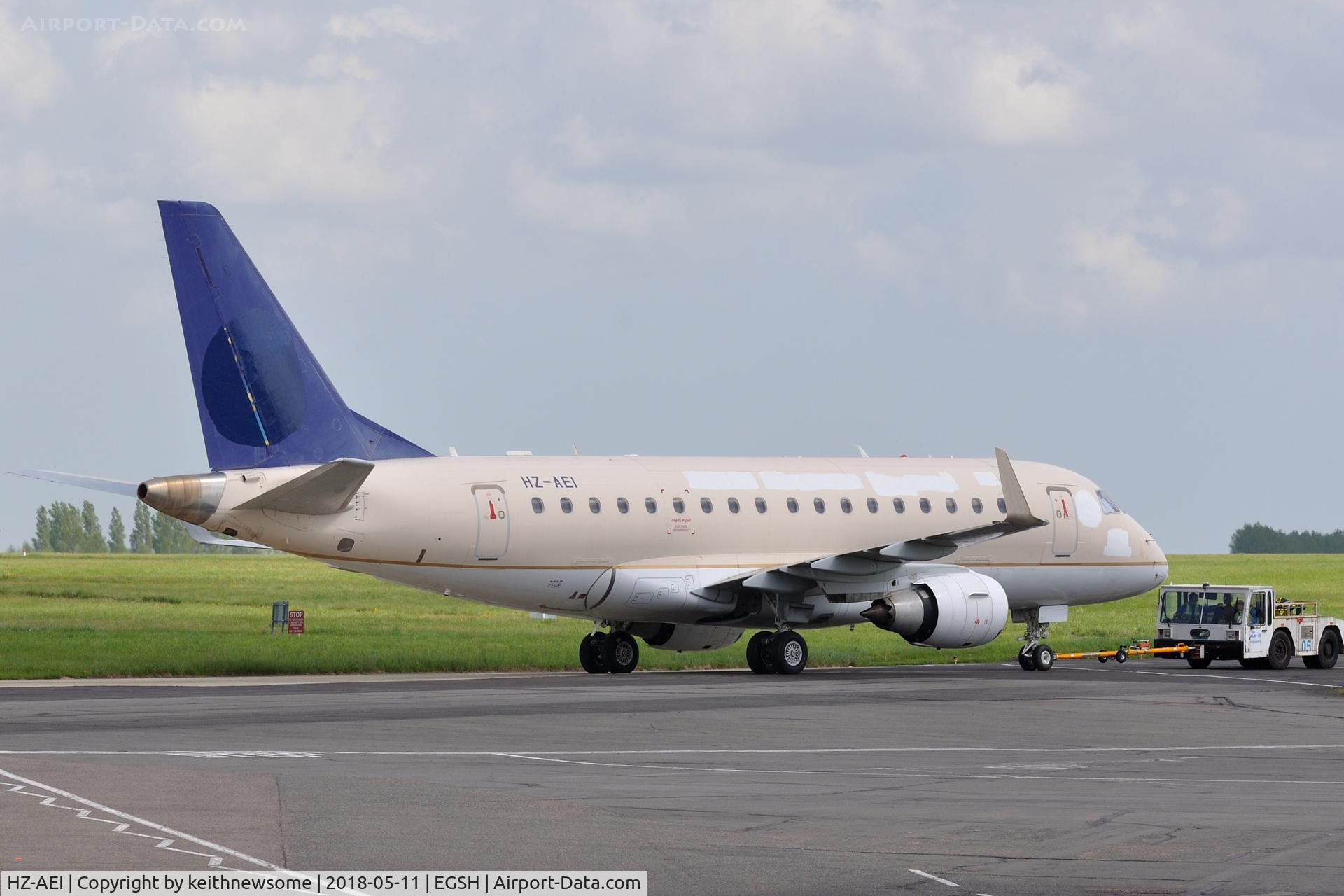 HZ-AEI, 2006 Embraer 170LR (ERJ-170-100LR) C/N 17000142, Towed to maintenance area.