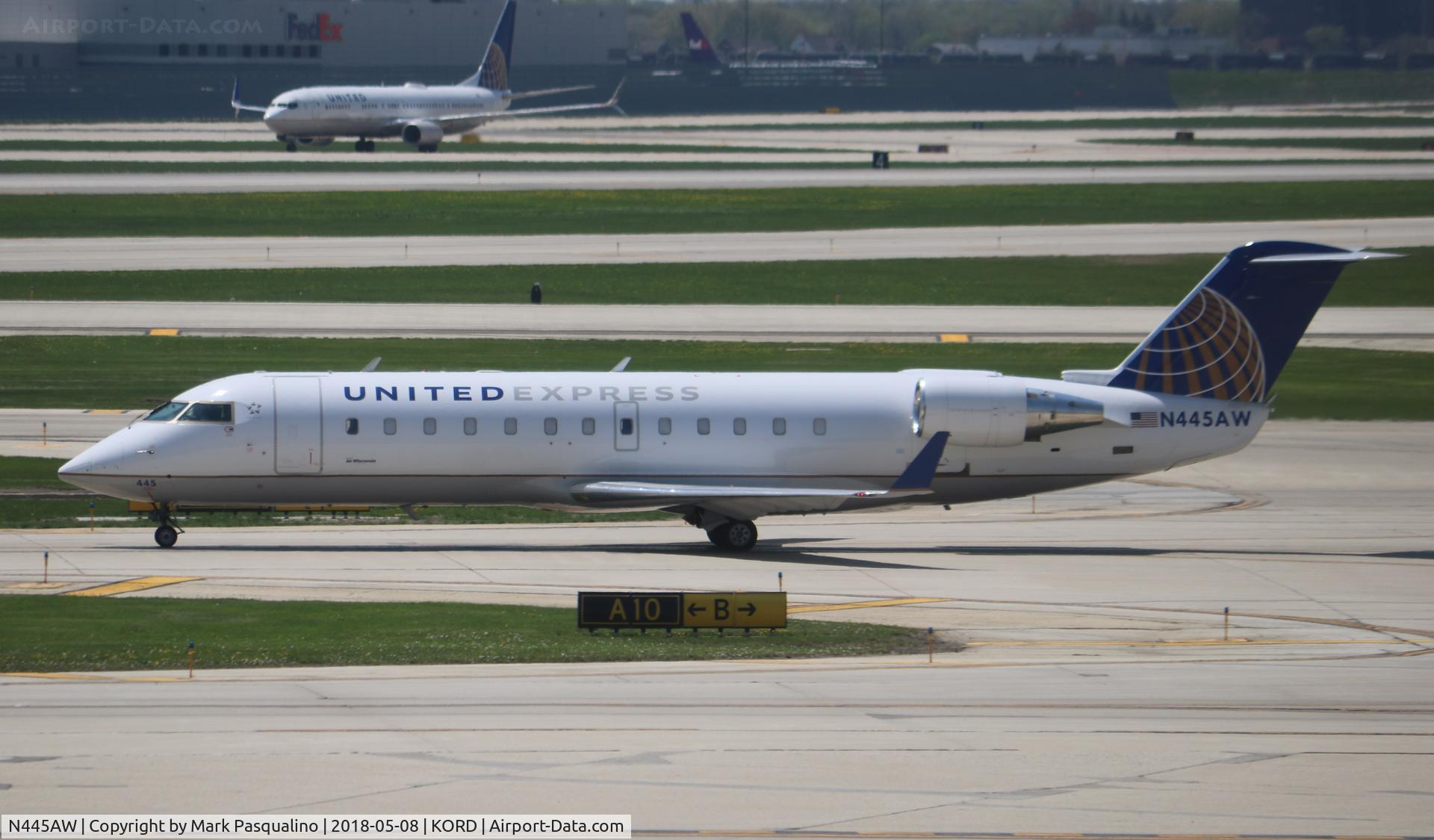 N445AW, 2003 Bombardier CRJ-200LR (CL-600-2B19) C/N 7804, CL-600-2B19