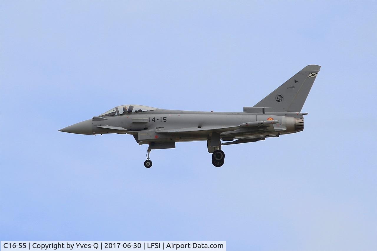 C16-55, Eurofighter EF-2000 Typhoon S C/N SS037, Eurofighter EF-2000 Typhoon S, On display, St Dizier-Robinson Air Base 113 (LFSI) Open day 2017