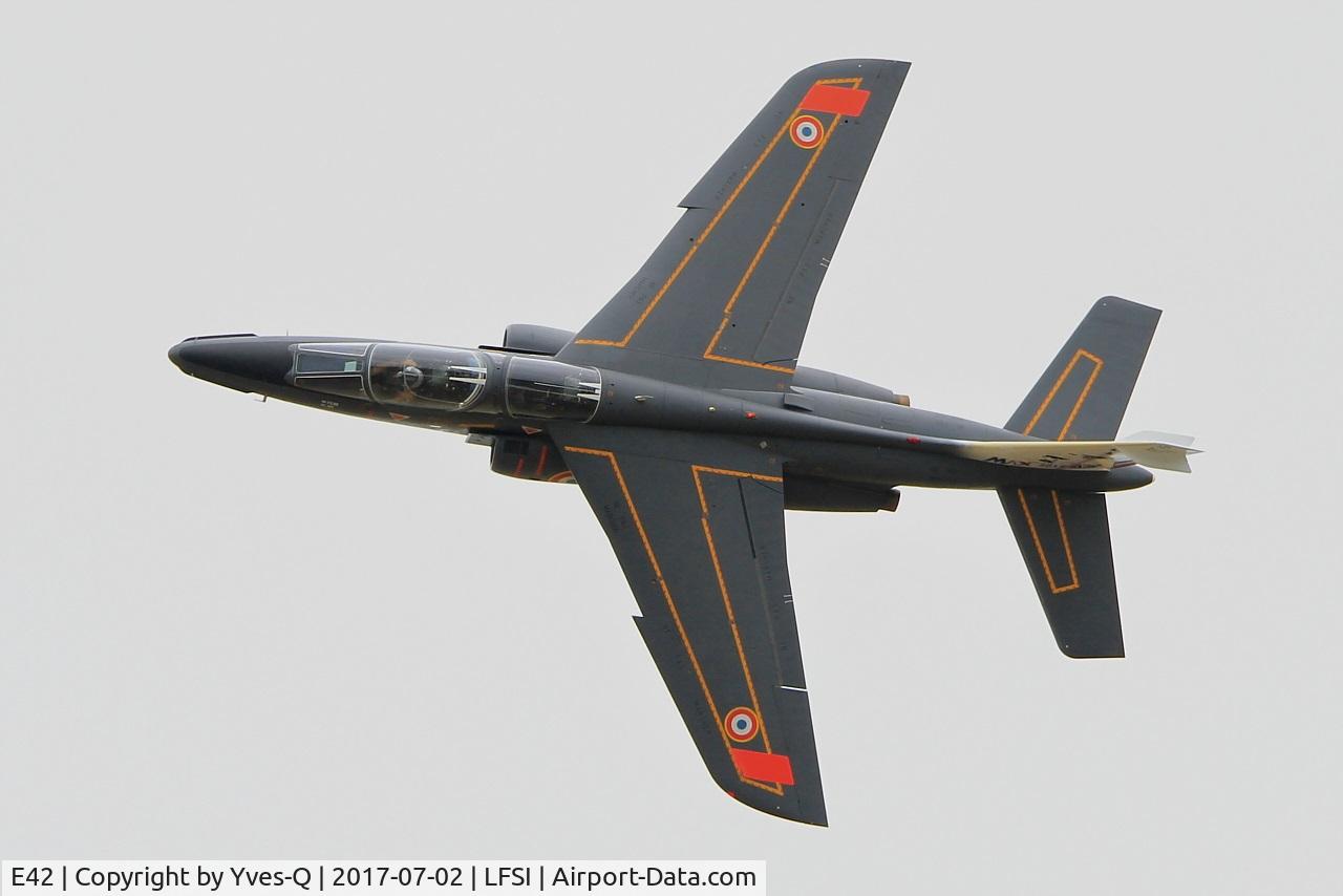 E42, Dassault-Dornier Alpha Jet E C/N E42, Dassault-Dornier Alpha Jet 1B, On display, St Dizier-Robinson Air Base 113 (LFSI) Open day 2017