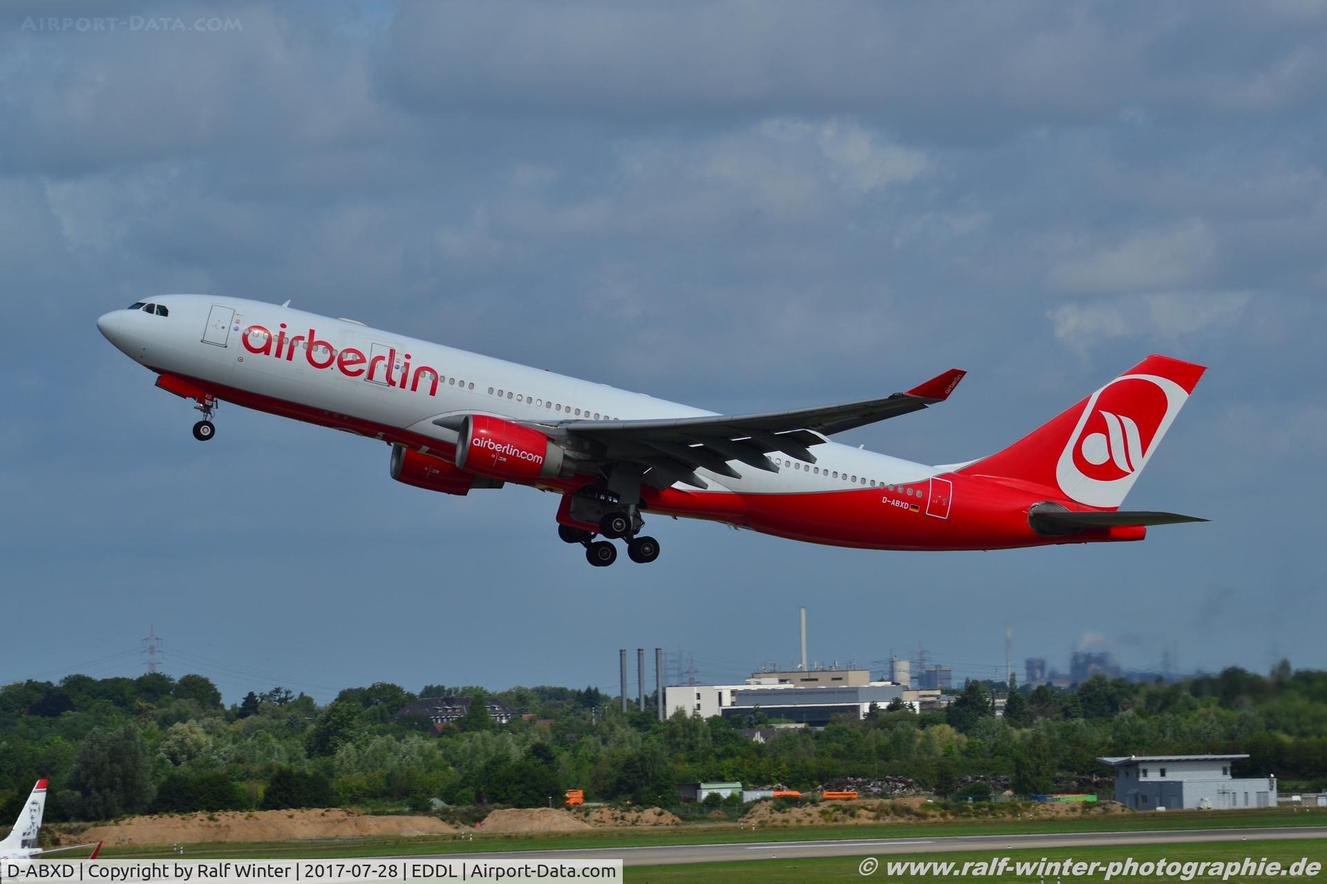 D-ABXD, 2007 Airbus A330-243 C/N 822, Airbus A330-243 - AB BER Air Berlin - 822 - D-ABXD - 28.07.2017 - DUS