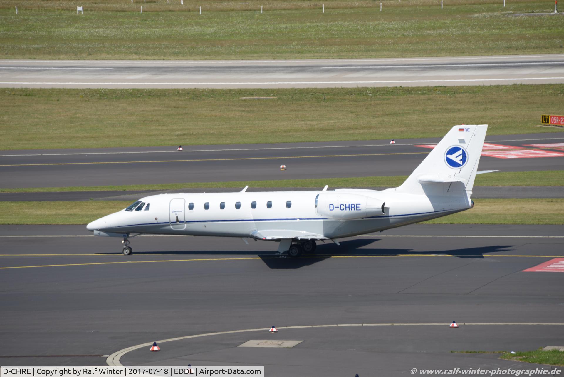 D-CHRE, 2007 Cessna 680 Citation Sovereign C/N 680-0124, Cessna 680 Citation Sovereign - HR HHN Hahn Air - 680-0124 - D-CHRE - 18.07.2017 - DUS