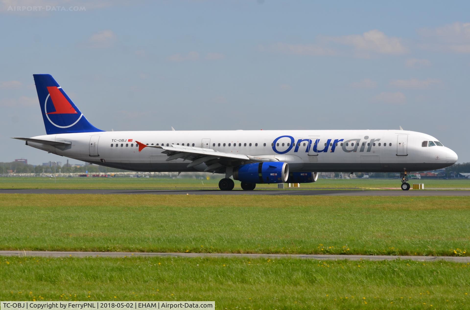TC-OBJ, 1998 Airbus A321-231 C/N 835, Onur A321 arrived in AMS