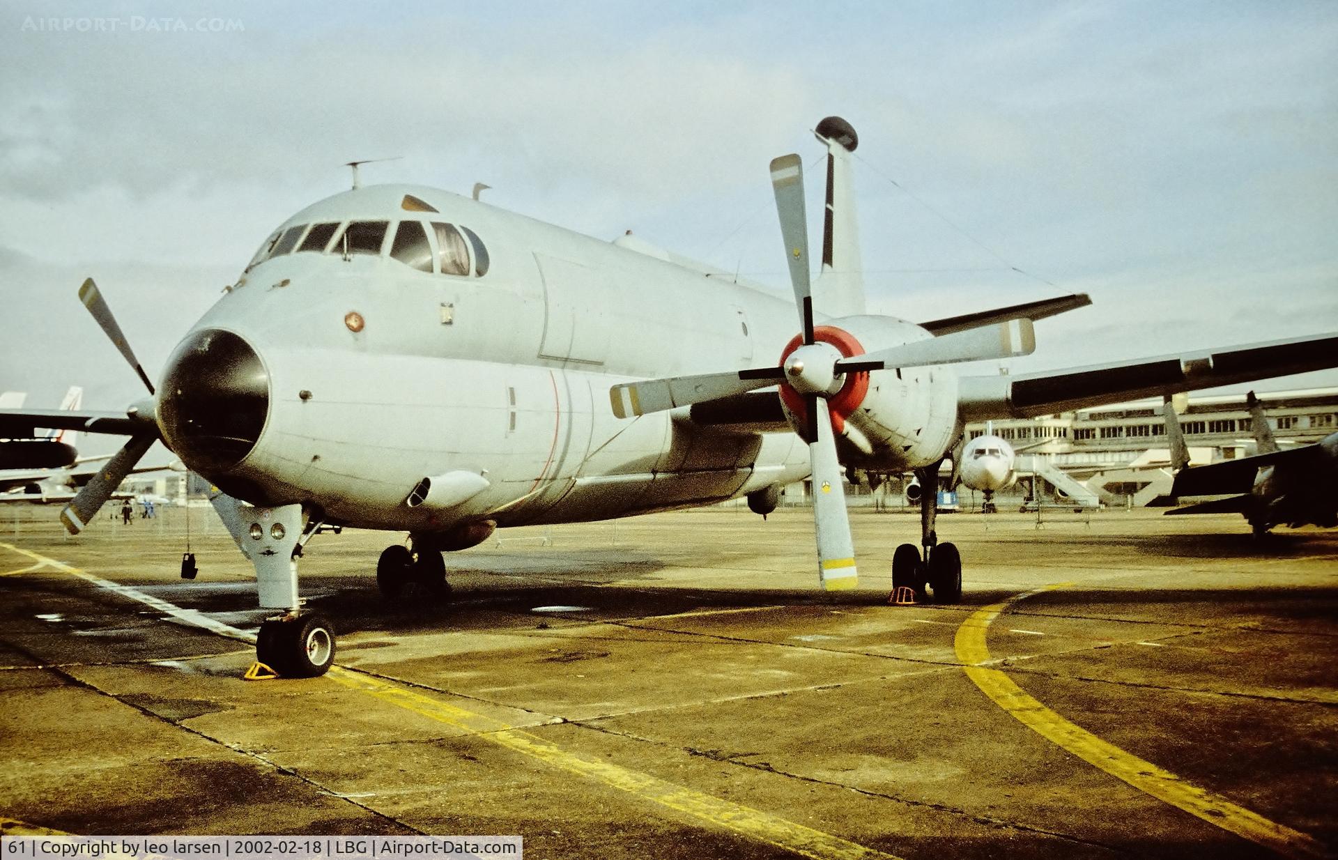 61, Breguet 1150 Atlantic C/N 61, Musee de l air Paris LBG 18.2.2002