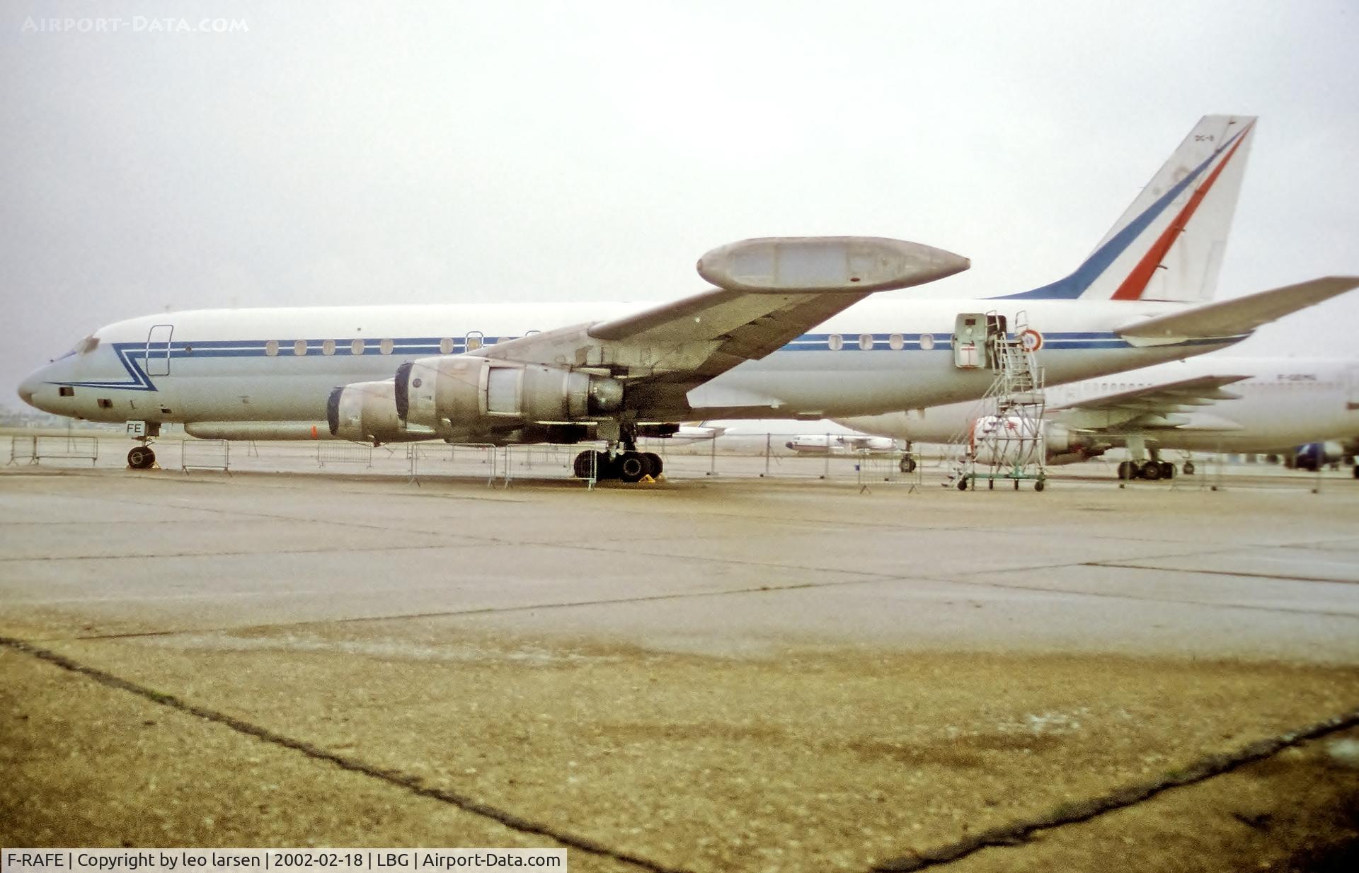F-RAFE, 1961 Douglas DC-8-33 (DC-8-53) Sarigue C/N 45570, Musee de l air Paris LBG 18.2.2002