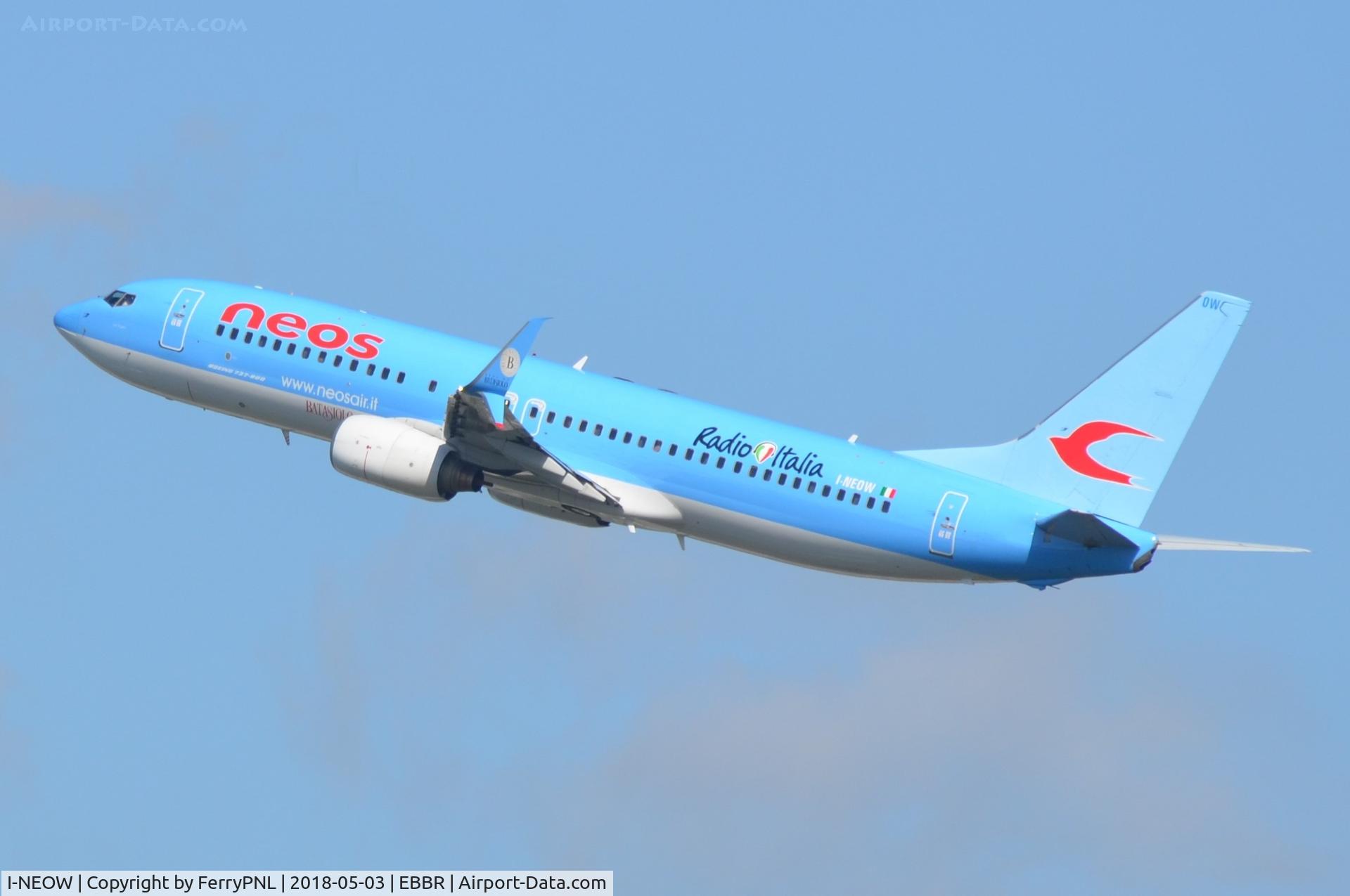 I-NEOW, 2007 Boeing 737-86N C/N 32685, Neos B738 operating a TUI flight out of BRU