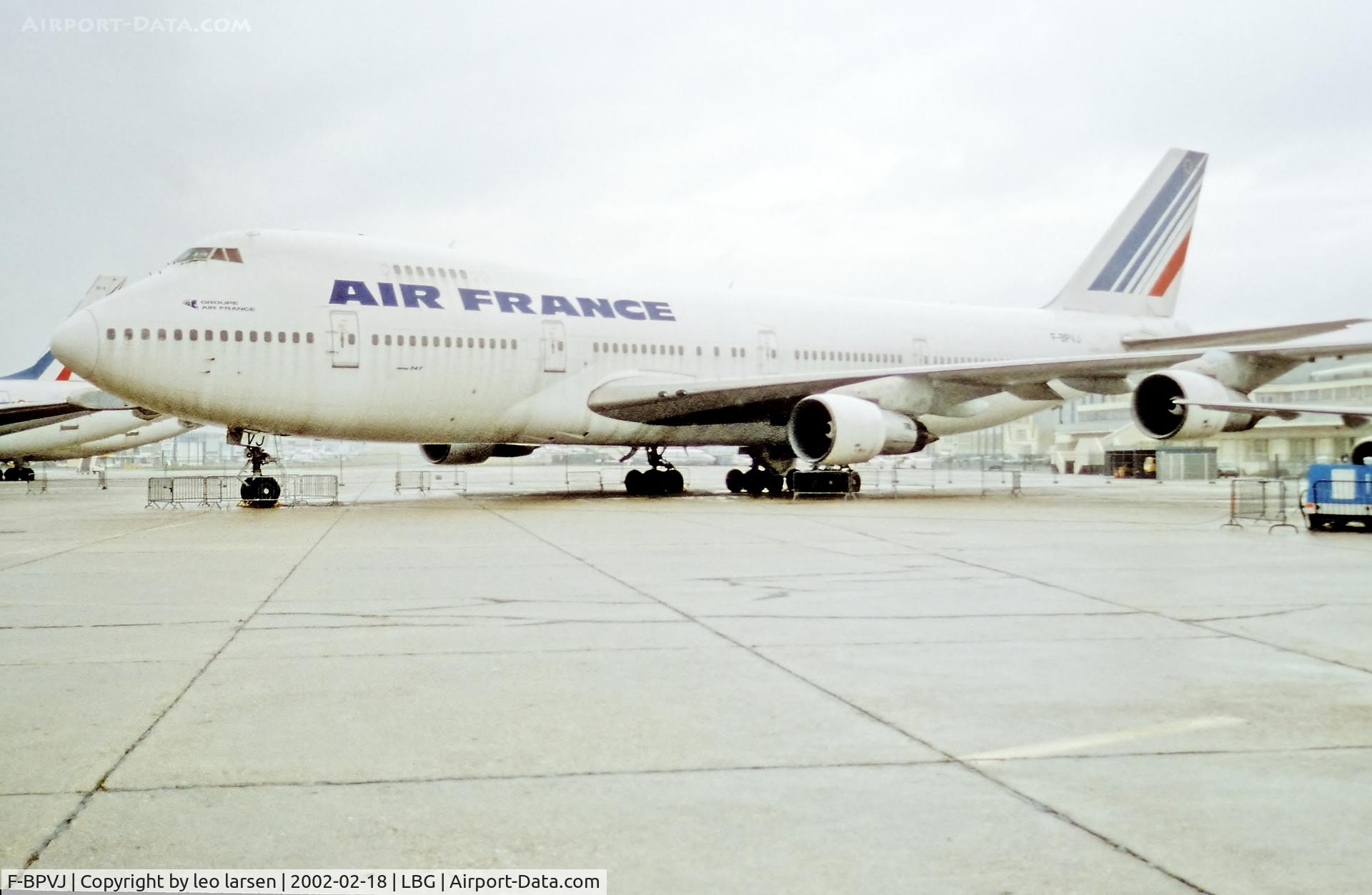 F-BPVJ, 1972 Boeing 747-128 C/N 20541, Musee de l air Paris LBG 18.2.2002