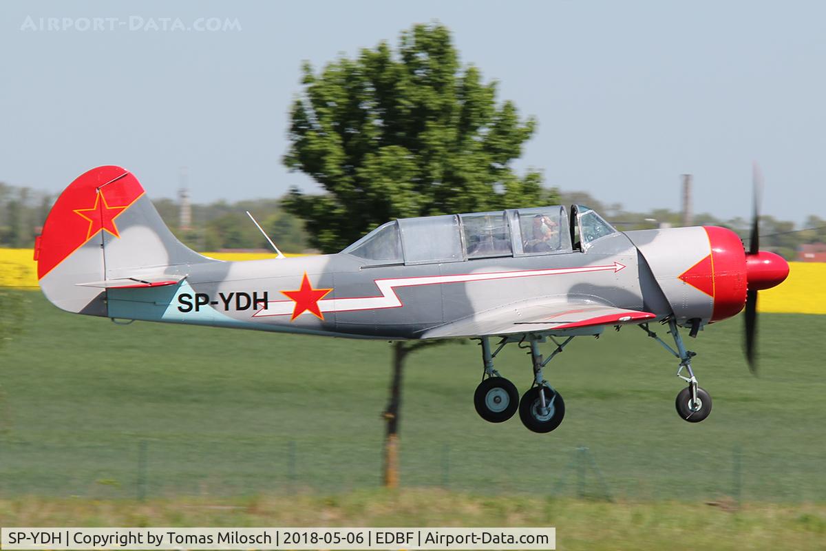 SP-YDH, Yakovlev Yak-52 C/N 9011003, Airport Fehrbellin (EDBF), Germany