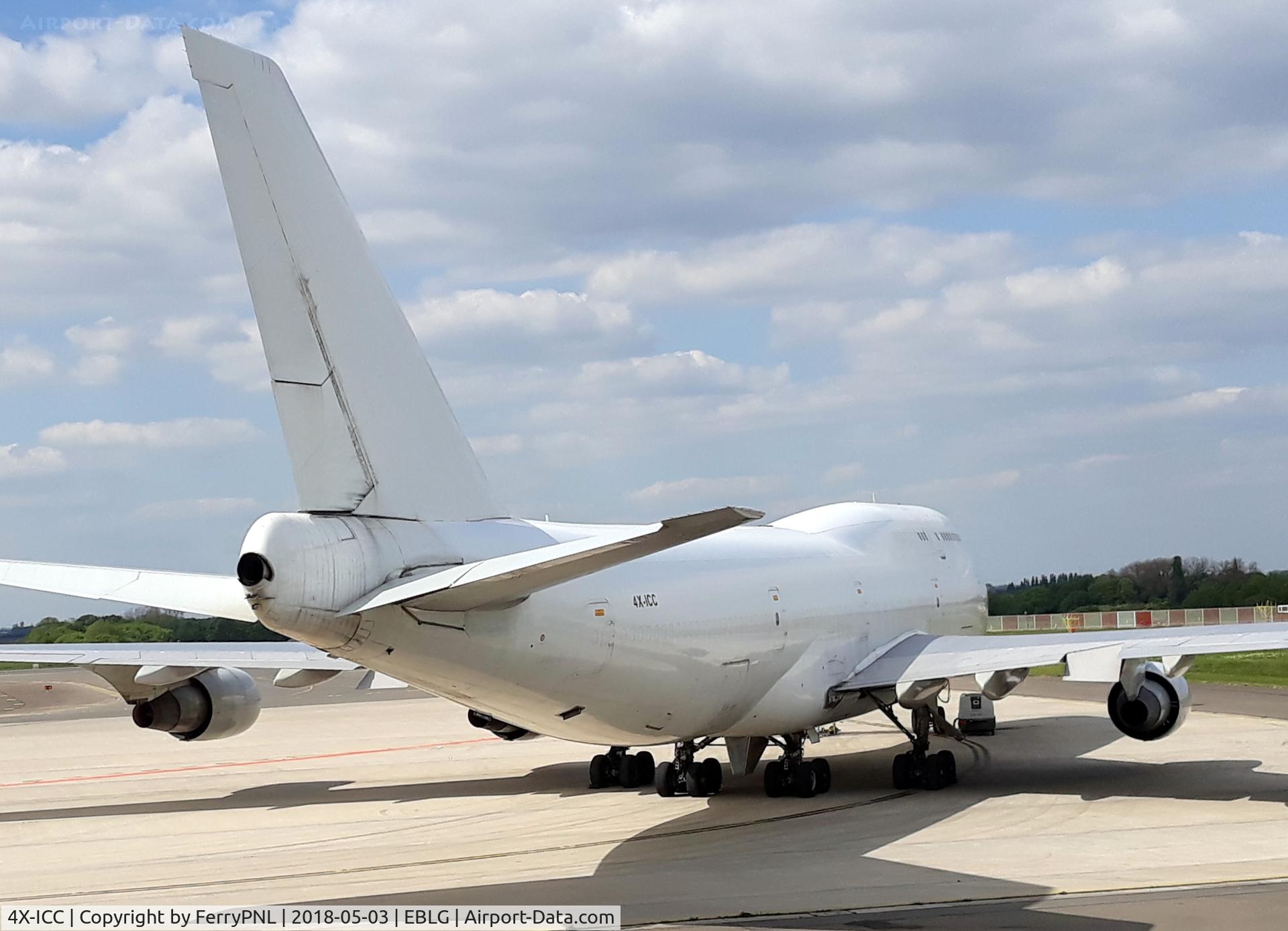 4X-ICC, 1991 Boeing 747-412/BCF C/N 24227, CAL B744F parked in LGG