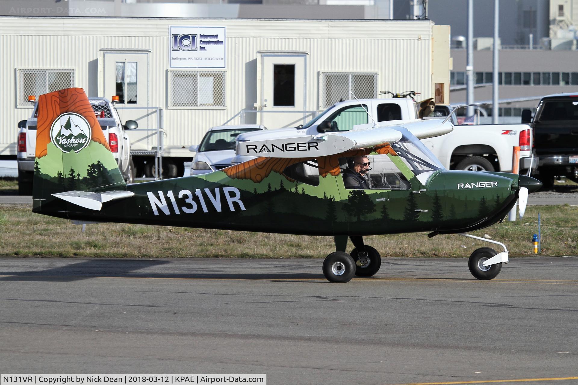 N131VR, 2017 Vashon Aircraft Ranger R7 C/N 10131, PAE/KPAE