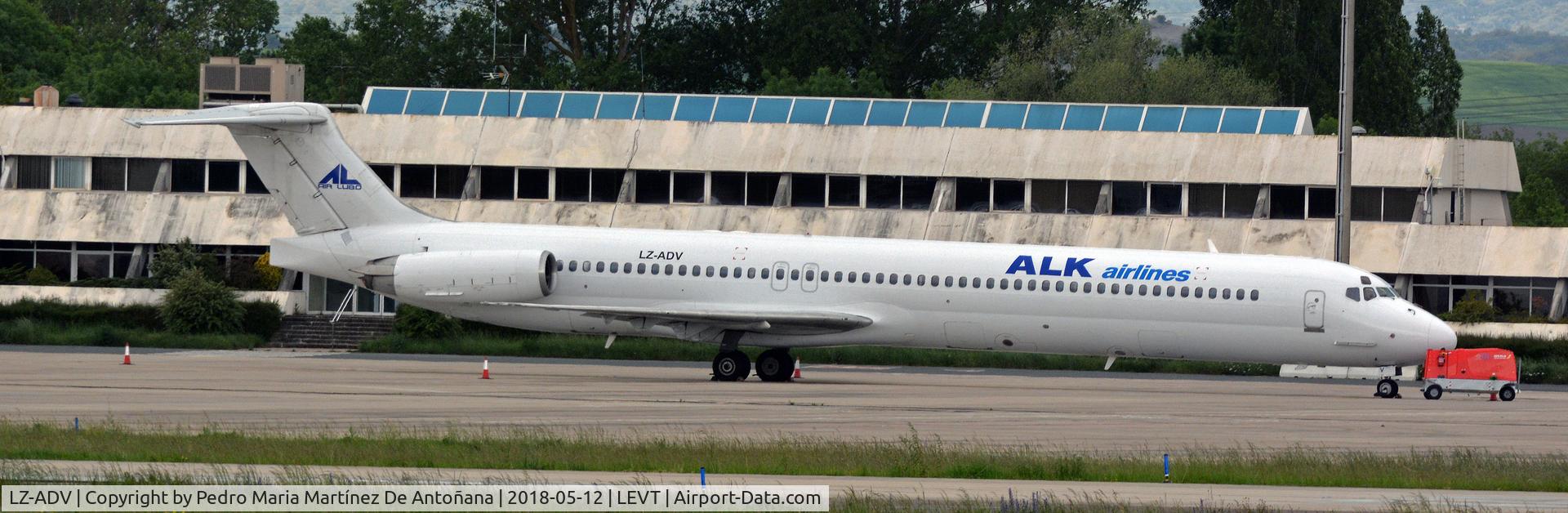 LZ-ADV, 1989 McDonnell Douglas MD-82 (DC-9-82) C/N 53053, Foronda - Vitoria-Gasteiz - Euskadi - España
