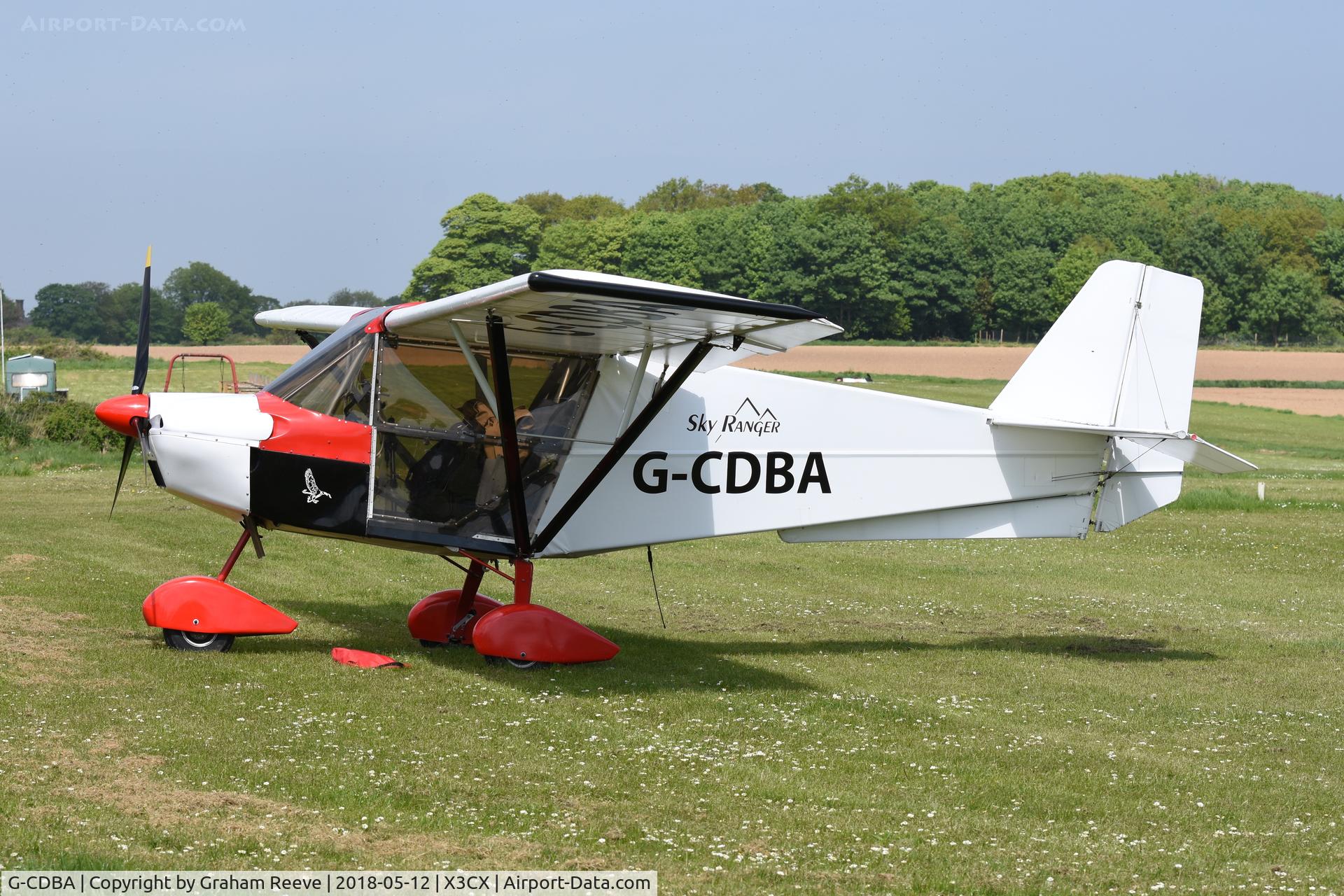 G-CDBA, 2004 Best Off Skyranger 912(2) C/N BMAA/HB/406, Parked at Northrepps.