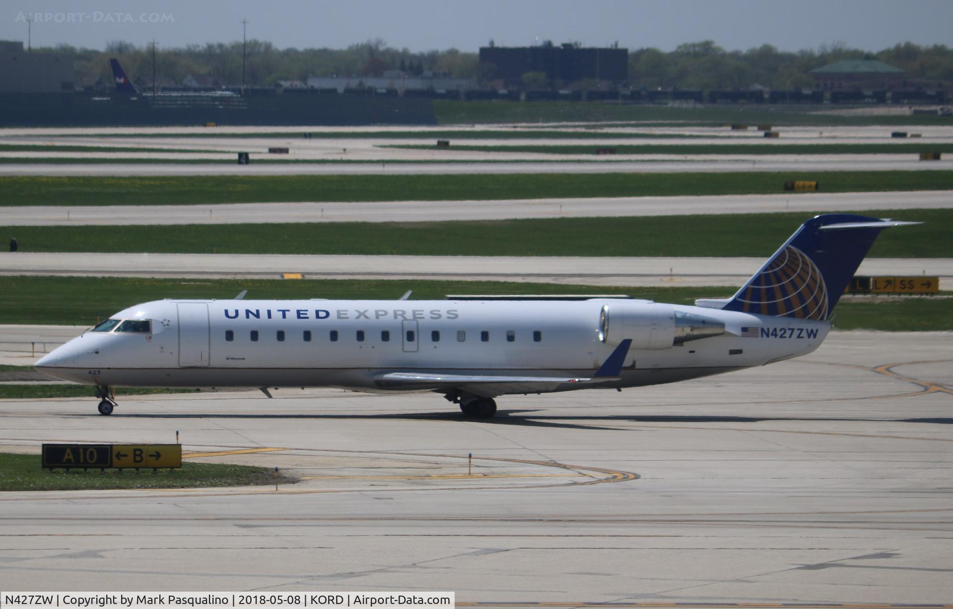 N427ZW, 2002 Bombardier CRJ-200LR (CL-600-2B19) C/N 7685, CL-600-2B19