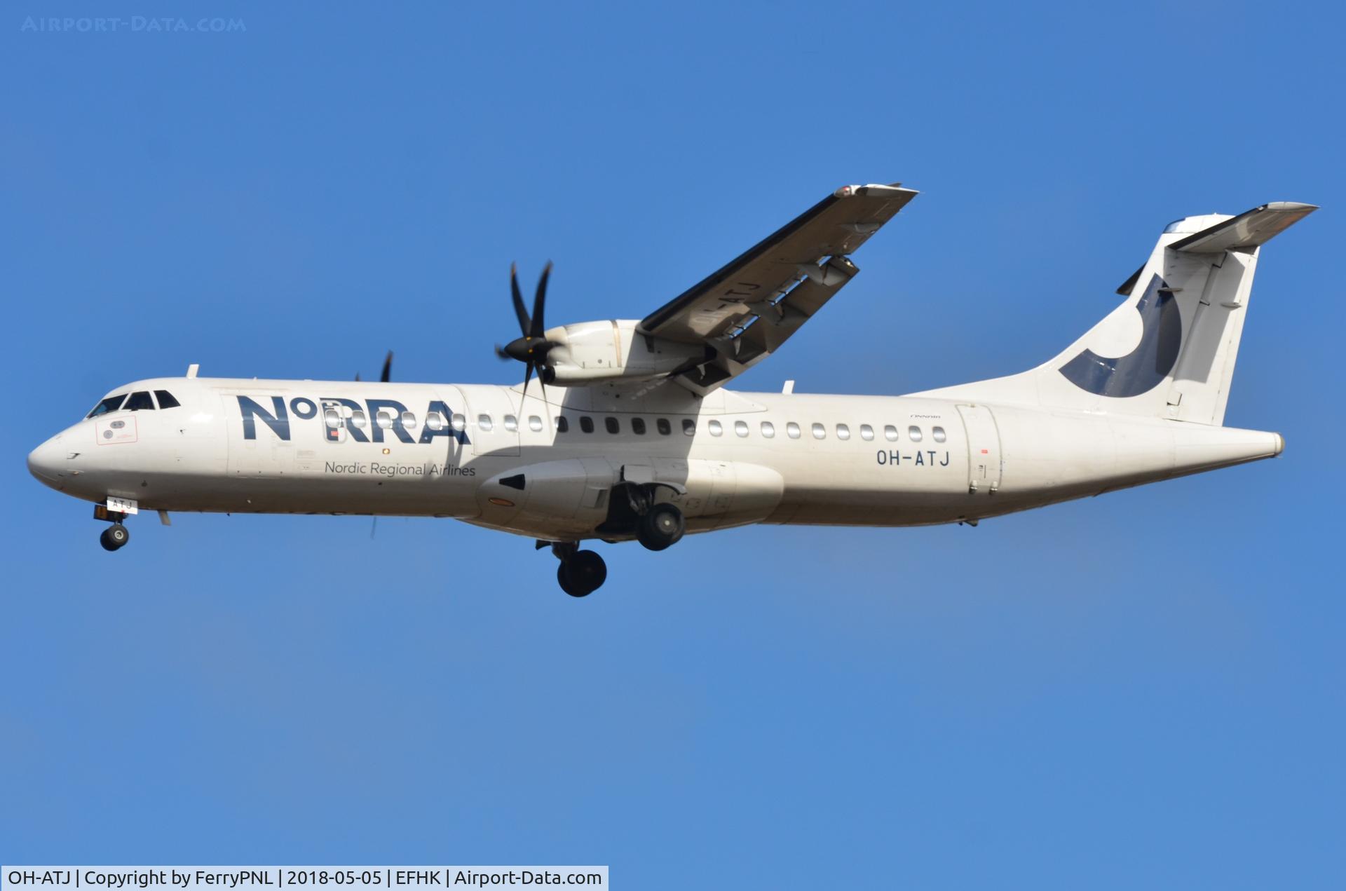 OH-ATJ, 2008 ATR 72-212A C/N 792, Norra ATR72 landing
