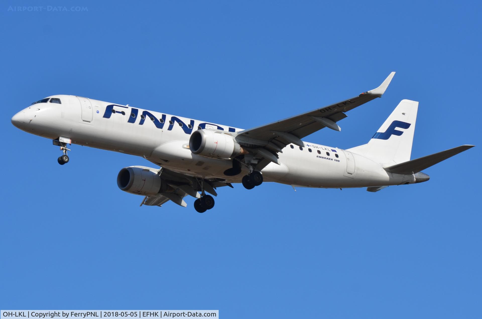 OH-LKL, 2007 Embraer 190LR (ERJ-190-100LR) C/N 19000153, Finnair ERJ190 landing