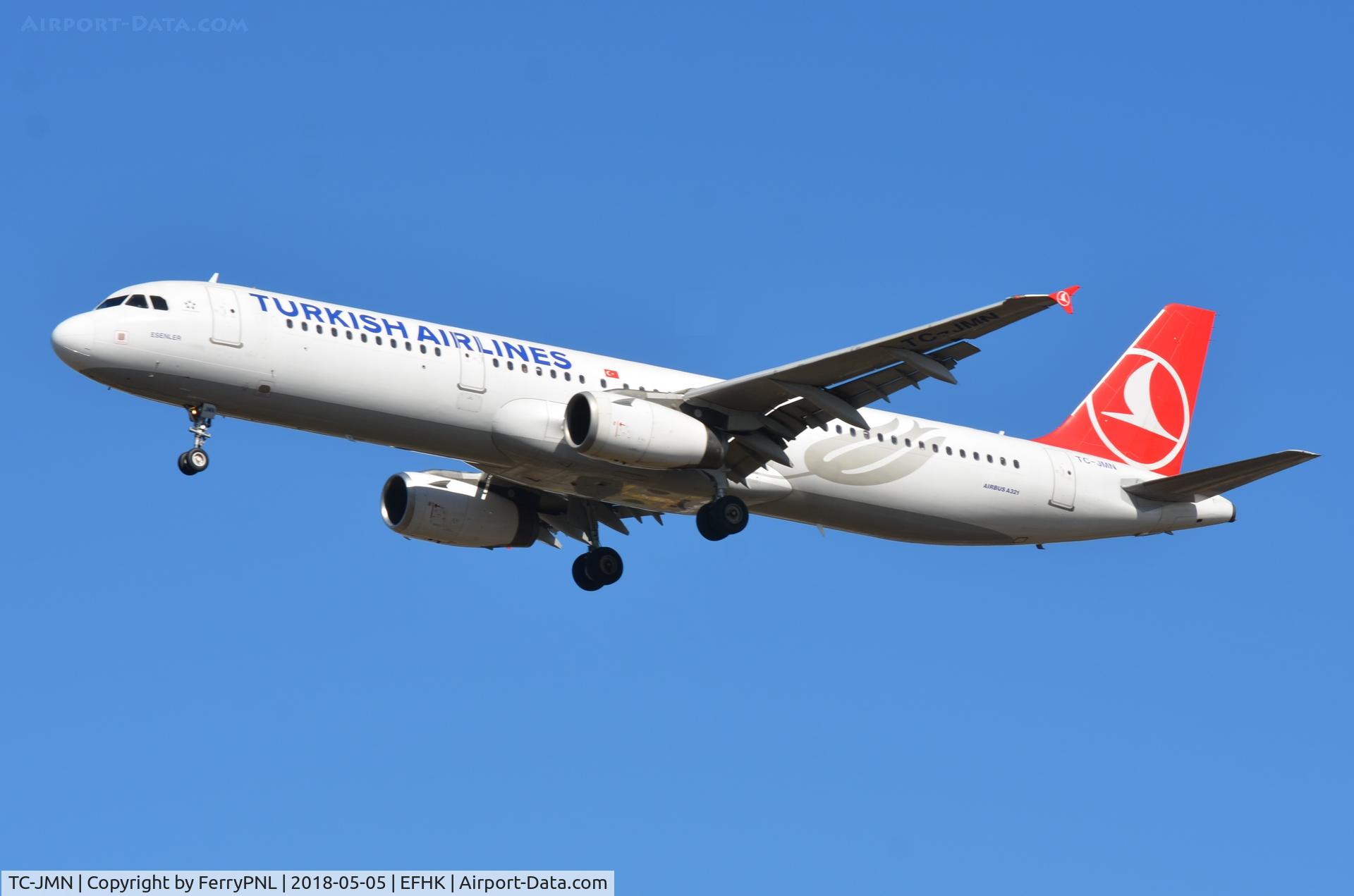 TC-JMN, 2006 Airbus A321-211 C/N 2919, Turkish A321 on short final to HEL