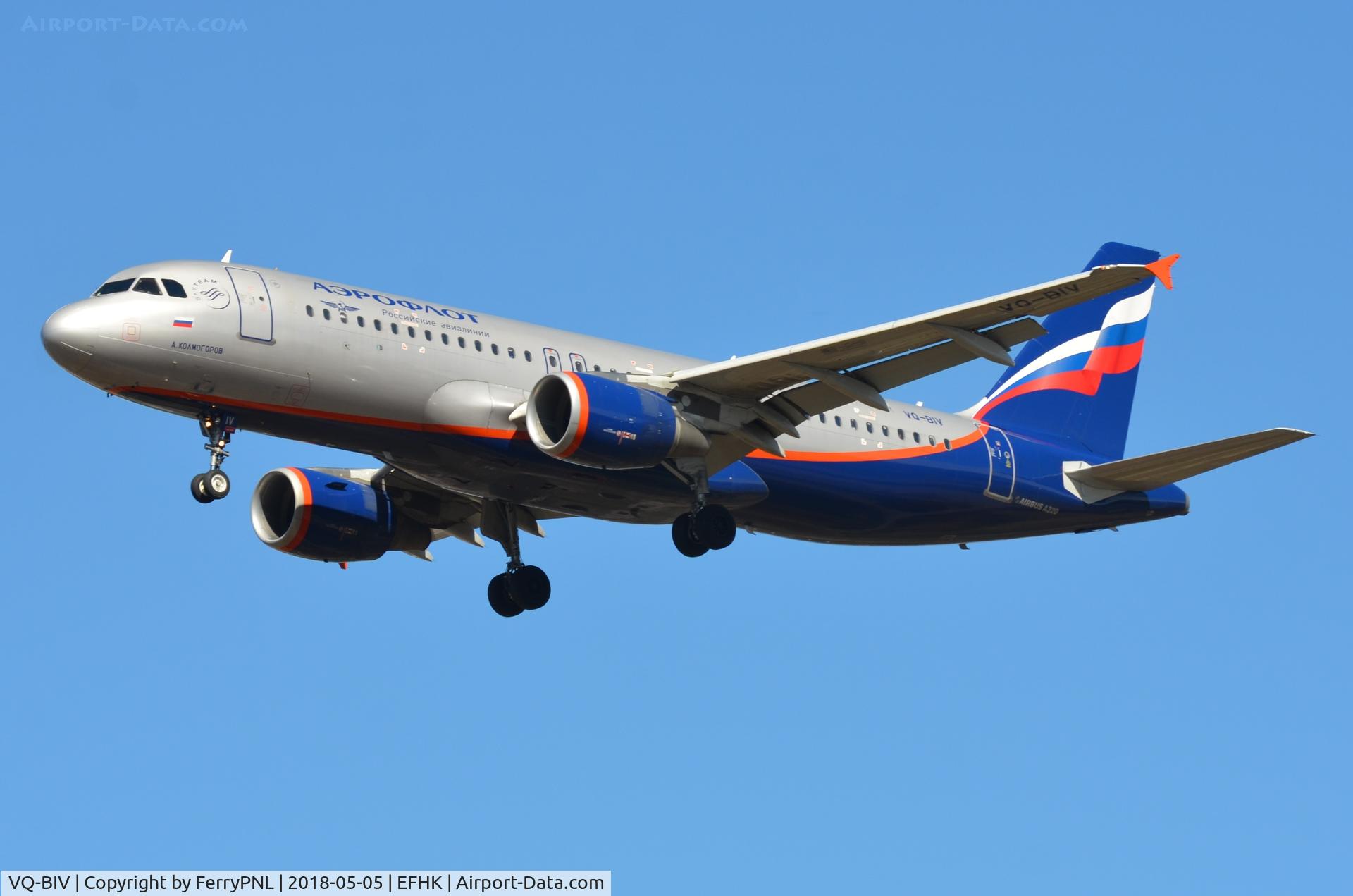 VQ-BIV, 2011 Airbus A320-214 C/N 4649, Aeroflot A320 from Moscow