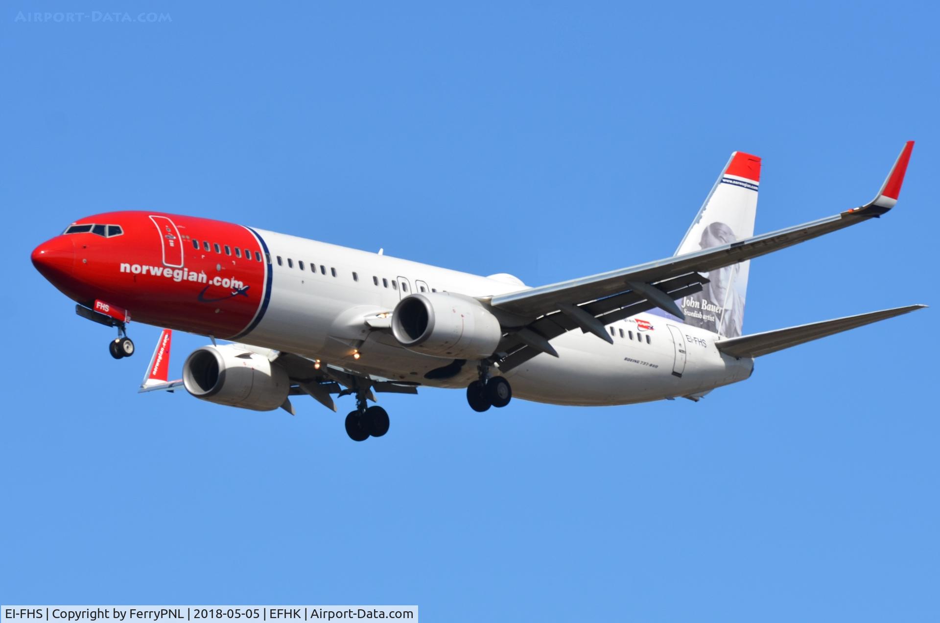 EI-FHS, 2013 Boeing 737-8JP C/N 39021, Landing of Norwegian B738