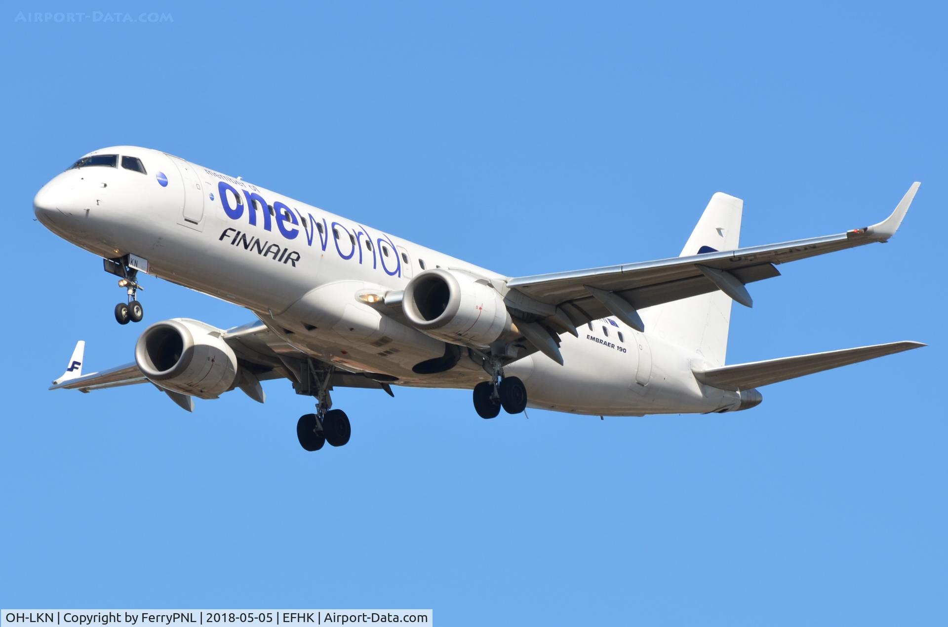 OH-LKN, 2009 Embraer 190LR (ERJ-190-100LR) C/N 19000252, Finnair ERJ190 in One World outfit