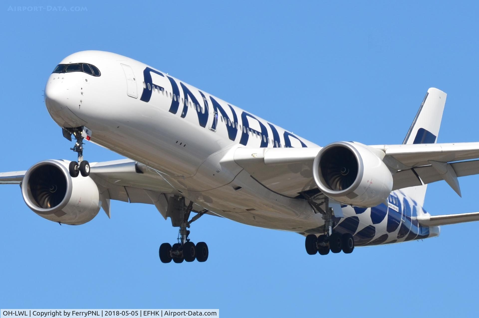 OH-LWL, 2017 Airbus A350-941 C/N 0134, Finnair A359 approaching