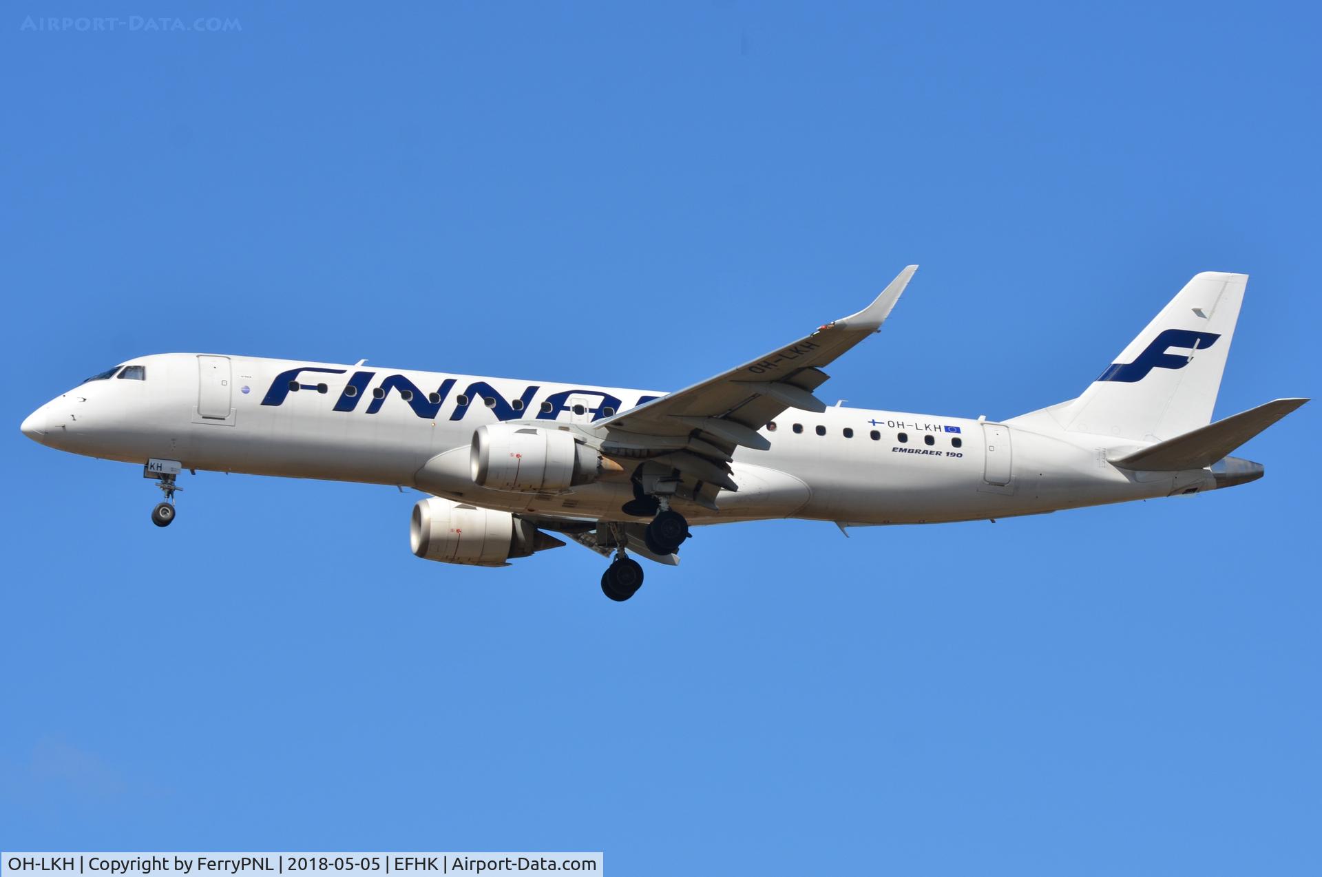 OH-LKH, 2007 Embraer 190LR (ERJ-190-100LR) C/N 19000086, Landing of Finnair ERJ190